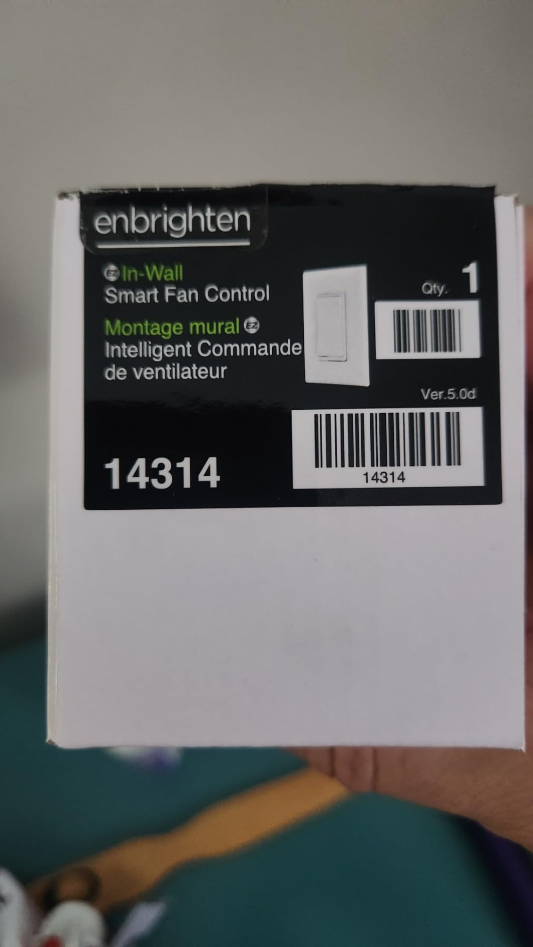 Enbrighten Z-Wave Fan Control Switch, Paddle, White & Light Almond, 1 Pack customer photo 1