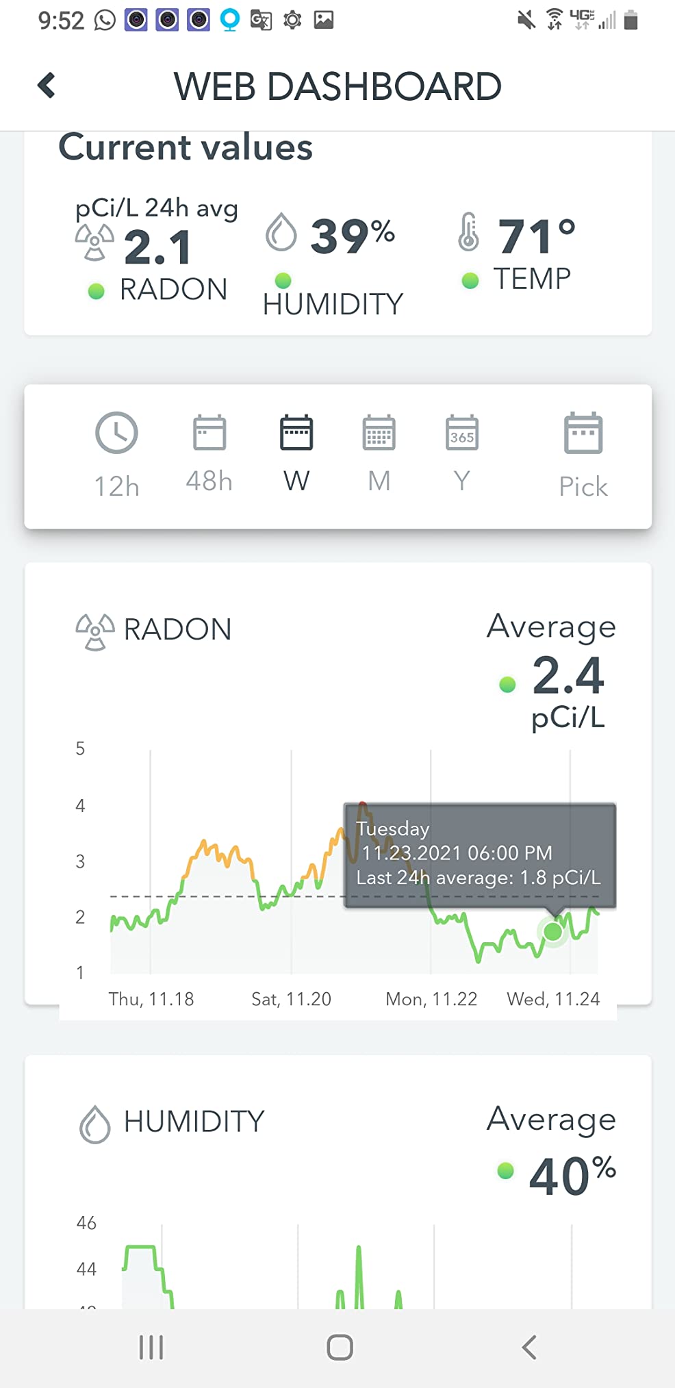 Airthings 2950 Wave Radon - Smart Radon Detector with Humidity & Temperature Sensor – Easy-to-Use – Accurate – No Lab Fees – Battery Operated - Free App customer photo 2