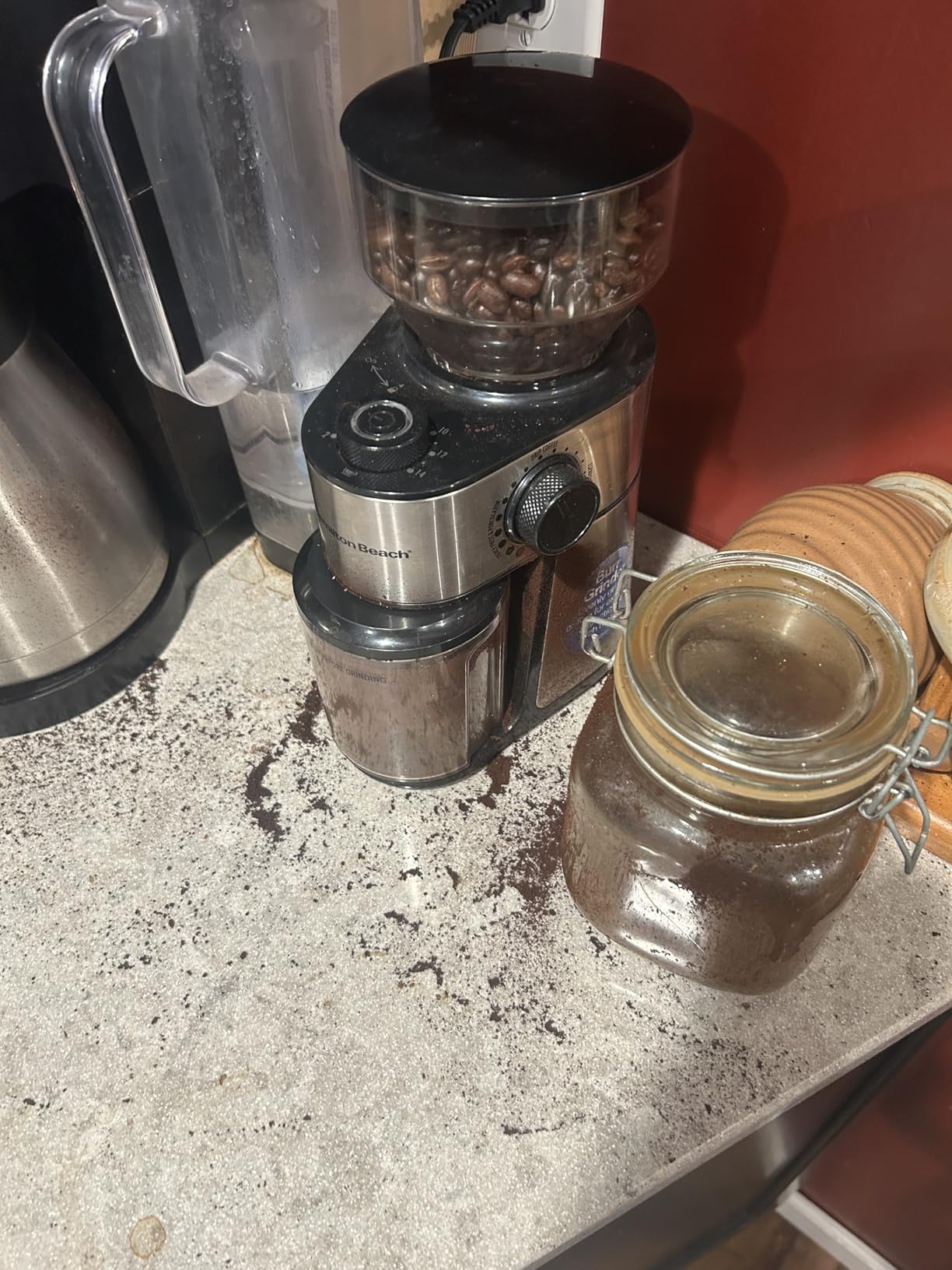 Hamilton Beach Electric Burr Coffee Grinder with Large 16 oz. Hopper customer photo 1
