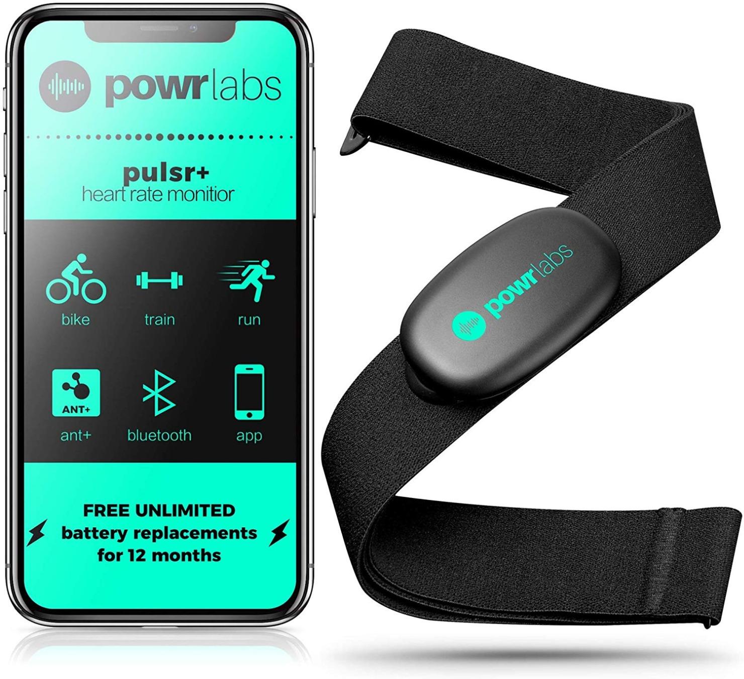 POWR LABS Bluetooth ANT+ Heart Rate Monitor Chest Strap for Garmin, Peloton customer photo 2