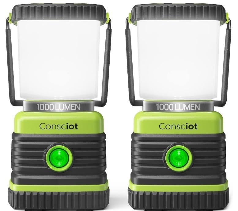 Consciot 1000LM Battery Powered LED Camping Lantern, 4 Light Mode, Dimmable customer photo 1