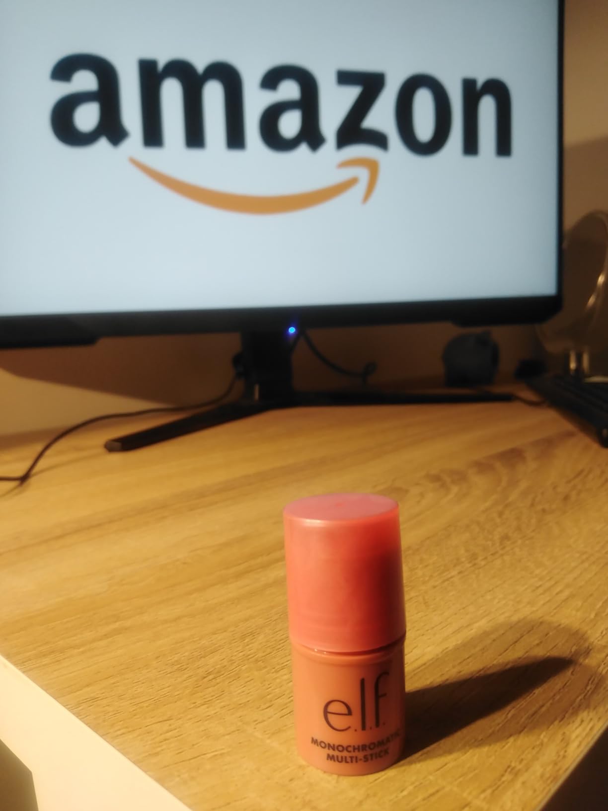 e.l.f. Monochromatic Multi Stick, Cream-to-Powder, Dazzling Peony customer photo 1