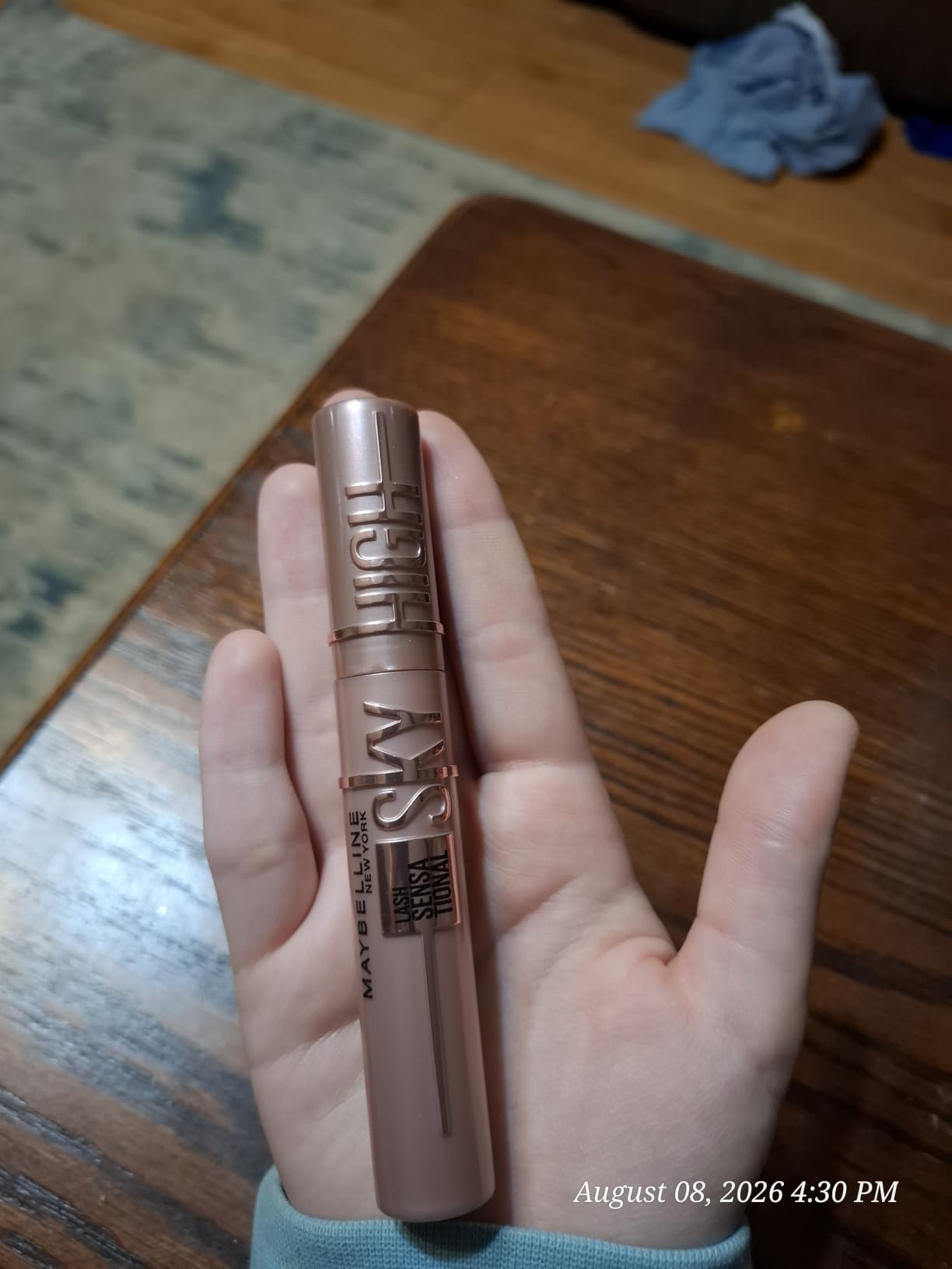 Maybelline Lash Sensational Sky High Washable Mascara Makeup, Volumizing, Lengthening, Defining, Curling, Multiplying, Buildable Formula, Blackest Black, 1 Count customer photo 1