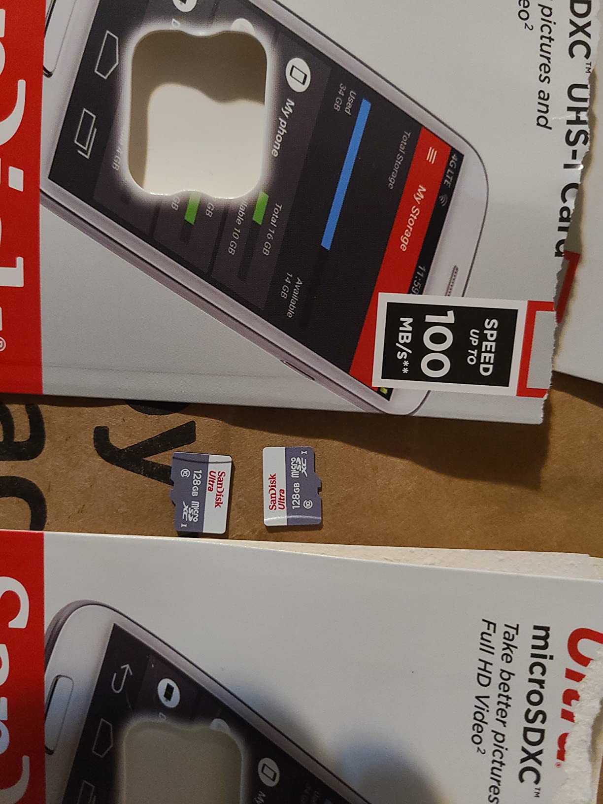 SanDisk 128GB Ultra microSDXC UHS-I Class 10 Memory Card 100 MB/s SDSQUNR-128G-GN6MN customer photo 1
