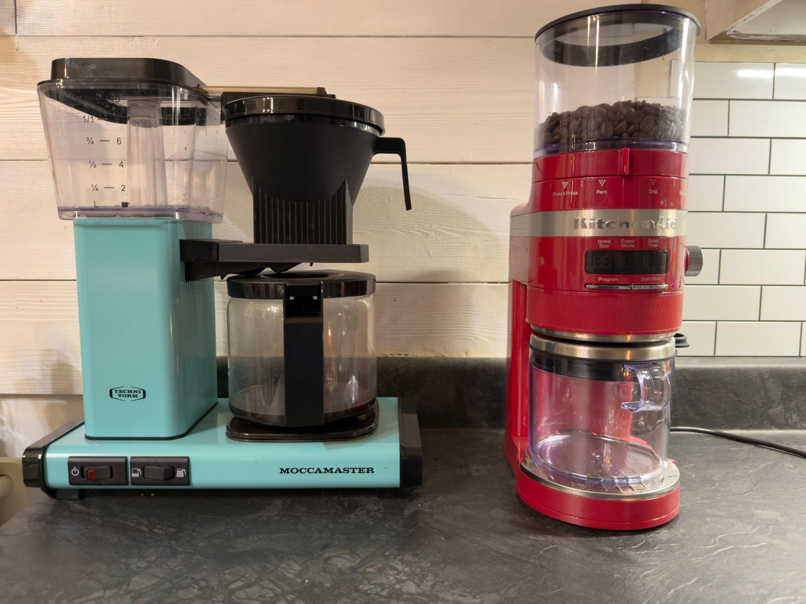KitchenAid Burr Coffee Grinder, KCG8433, Empire Red customer photo 1