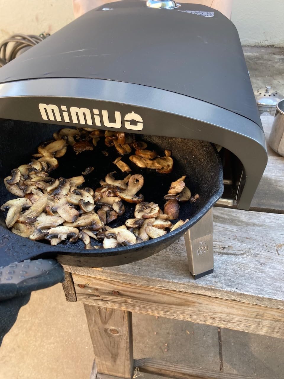 Mimiuo Auto-Rotating Gas Pizza Oven Outdoor 39Lbs, 60S Bake, w/Stone customer photo 1