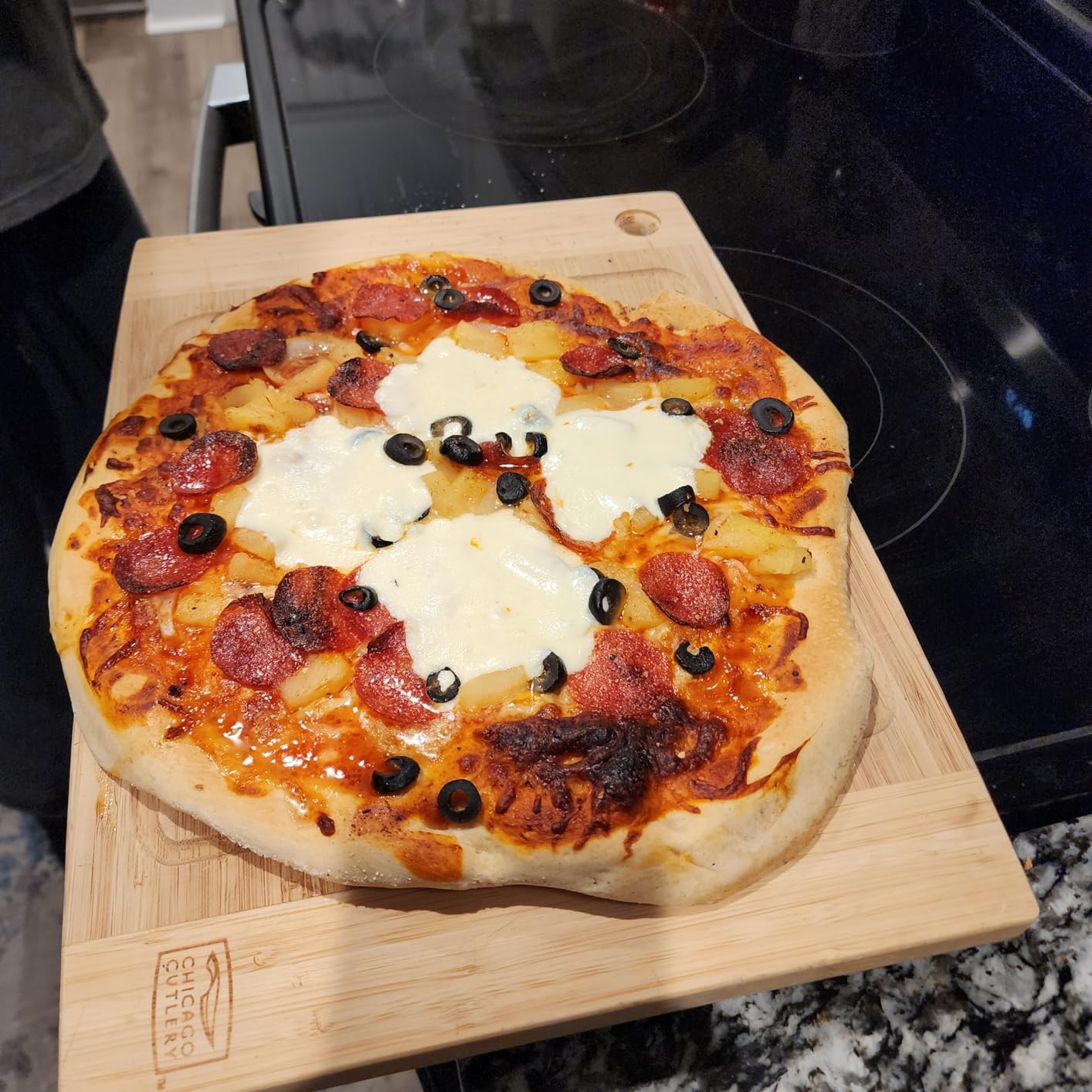 Mimiuo Auto-Rotating Gas Pizza Oven Outdoor 39Lbs, 60S Bake, w/Stone customer photo 2