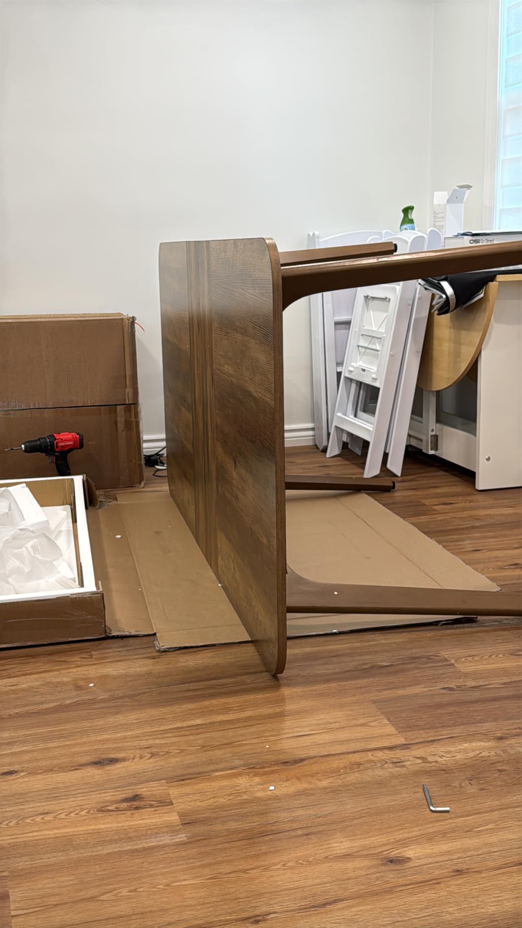 VASAGLE Folding Dining Table, Kitchen Table customer photo 1