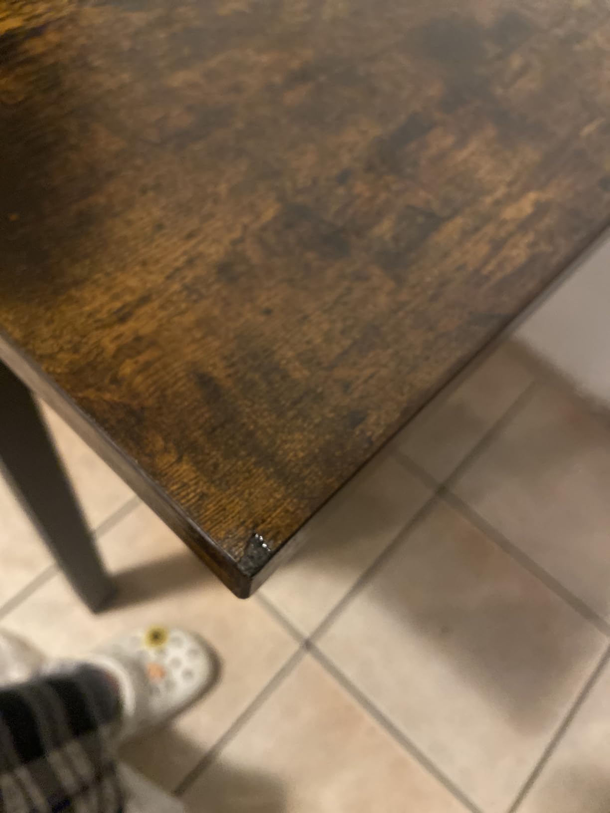 VASAGLE Folding Dining Table, Kitchen Table customer photo 2