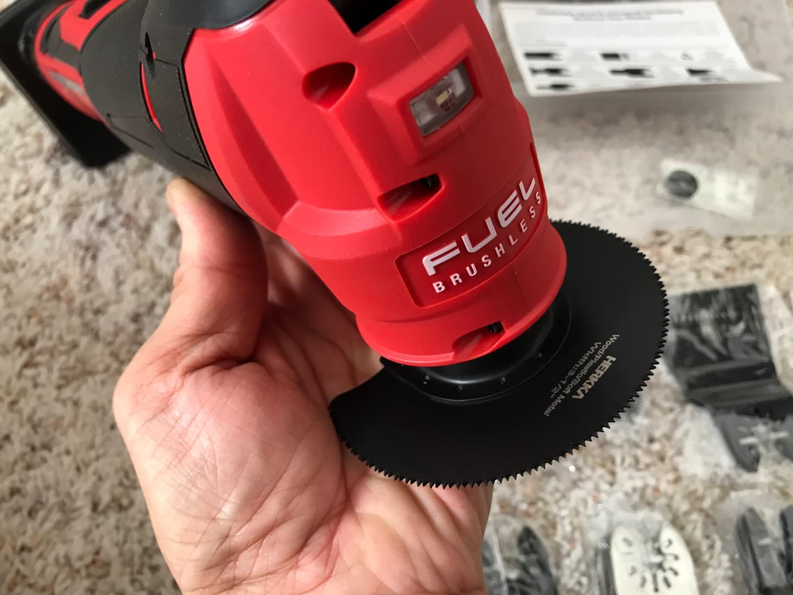 2526-20 M12 Brushless 12-Volt Lithium-Ion Cordless Oscillating Multi-Tool (Tool-Only) customer photo 1