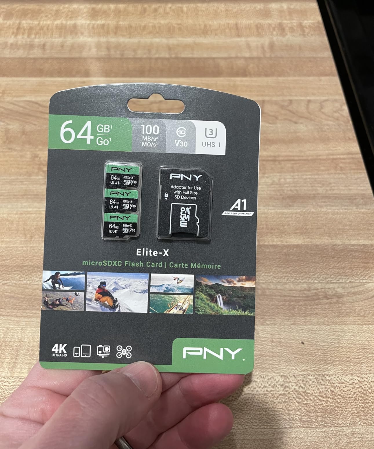 PNY 64GB Elite-X Class 10 U3 V30 A1 microSDXC Flash Memory Card 3-Pack customer photo 1