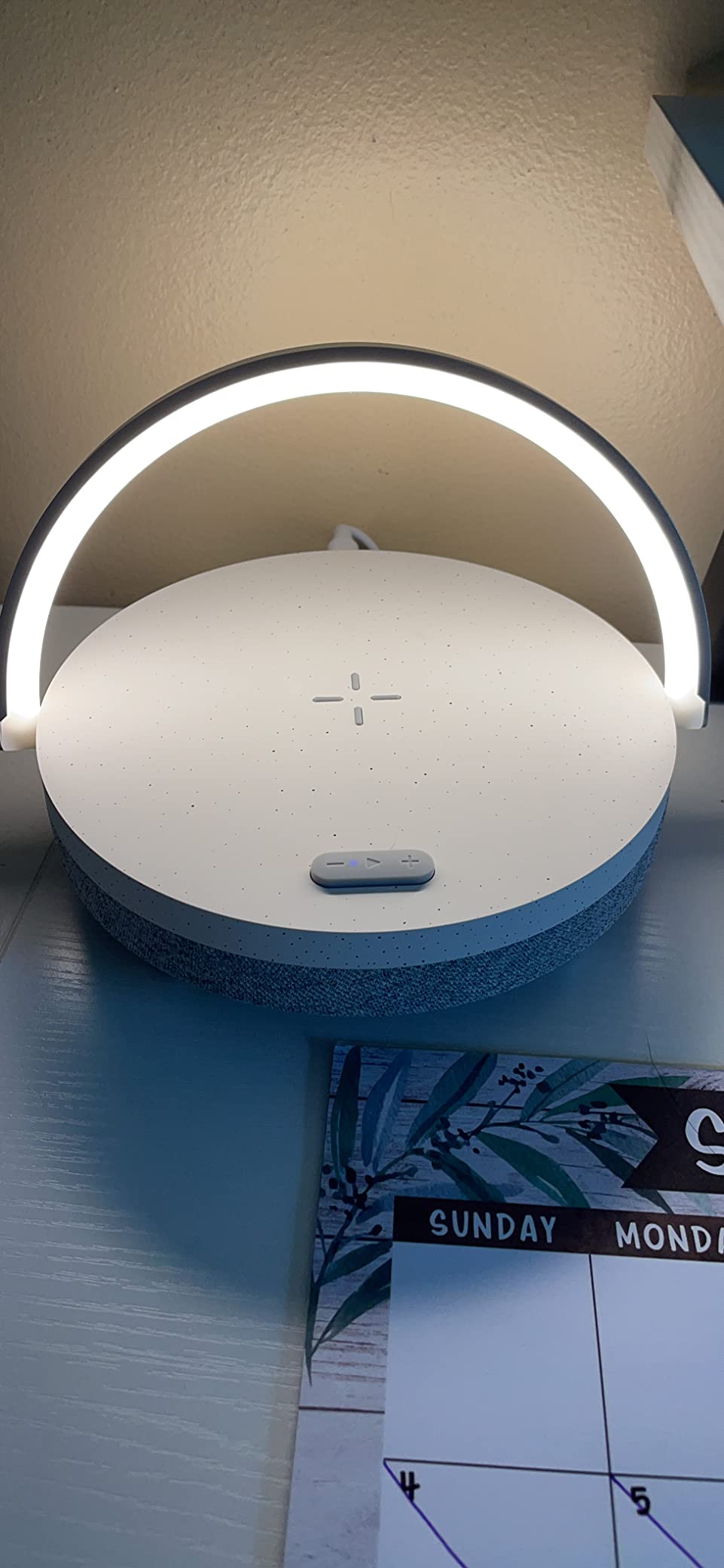 EZVALO Gifts for Women, 4-in-1 Bedside Lamp with Bluetooth Speaker, Dimmable Night Light, Charging Station and Phone Holder, Birthday Gifts for Mom, Daughter, Wife and Friends customer photo 2