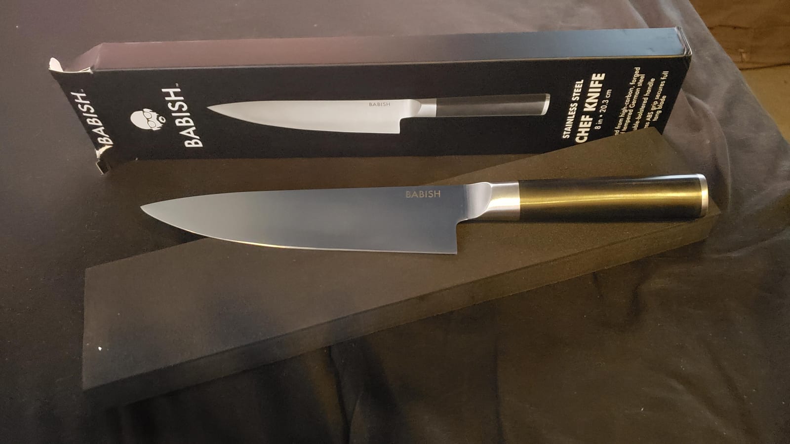 Babish 8-Inch Chef Knife – High-Carbon German 1.4116 Steel Kitchen Knife – Professional Cutlery for Precise Slicing and Chopping customer photo 2