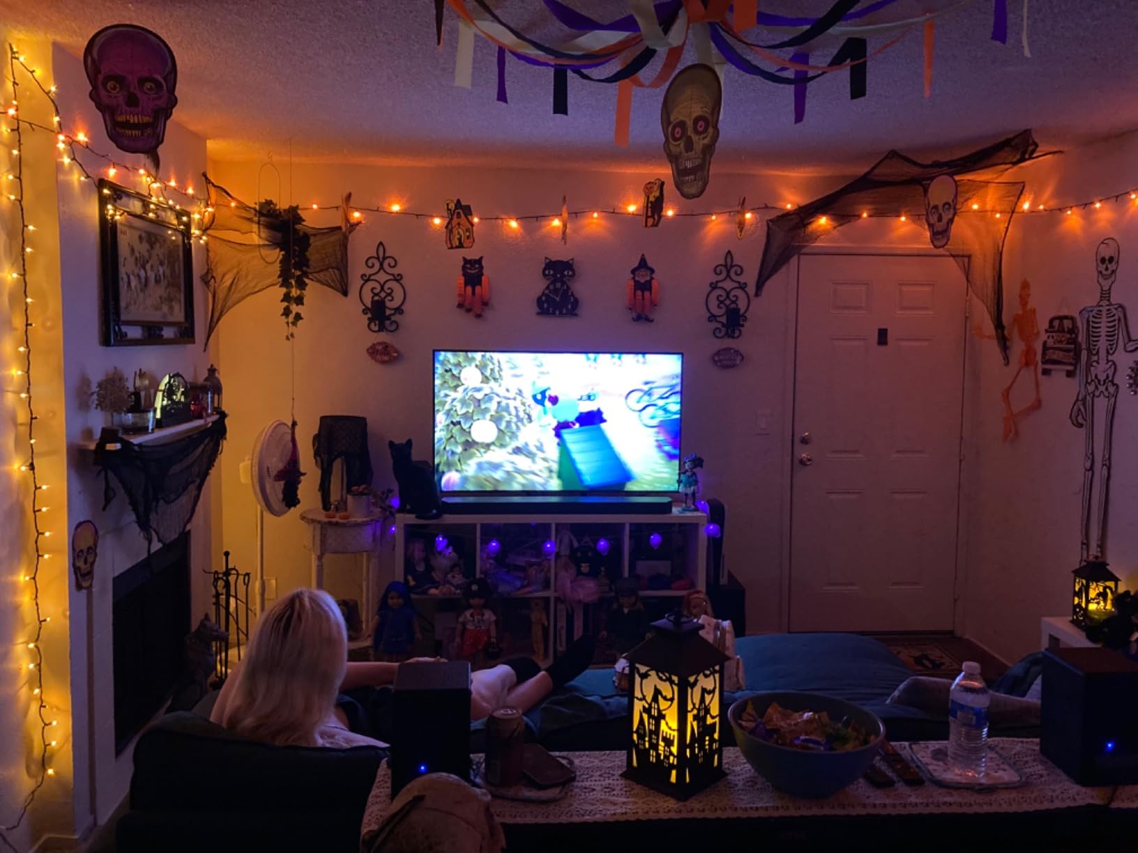 Brizled Halloween Lights Outdoor, 95.14ft 240 LED Purple & Orange Lights customer photo 1