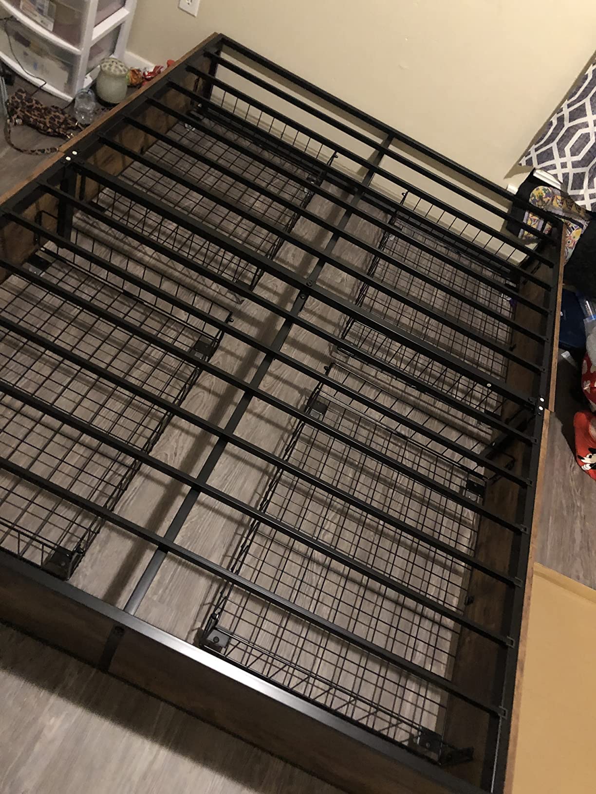 SHA CERLIN Full Size Platform Bed Frame with 4 Storage Drawers customer photo 2