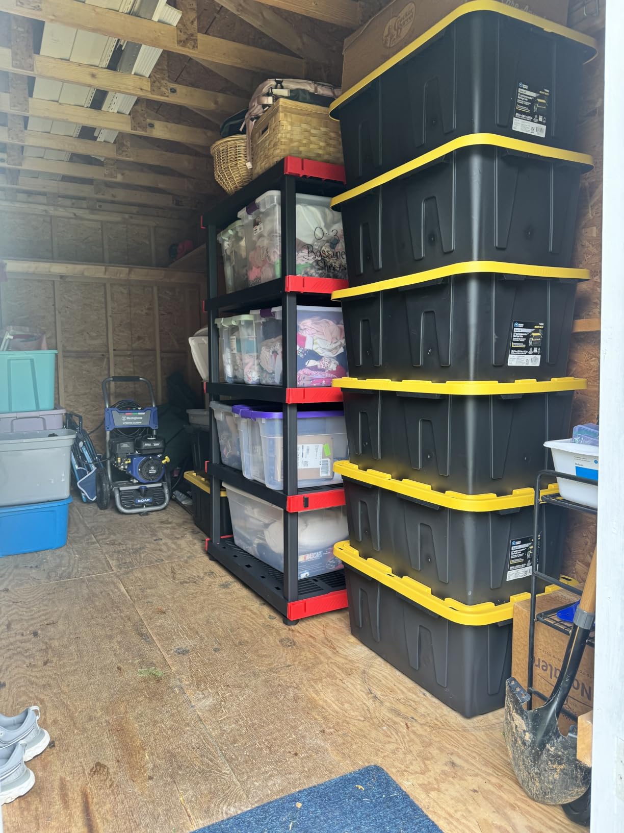 CX Craftsman 4-Tier Heavy Duty Plastic Storage Shelves, Garage Organization customer photo 1