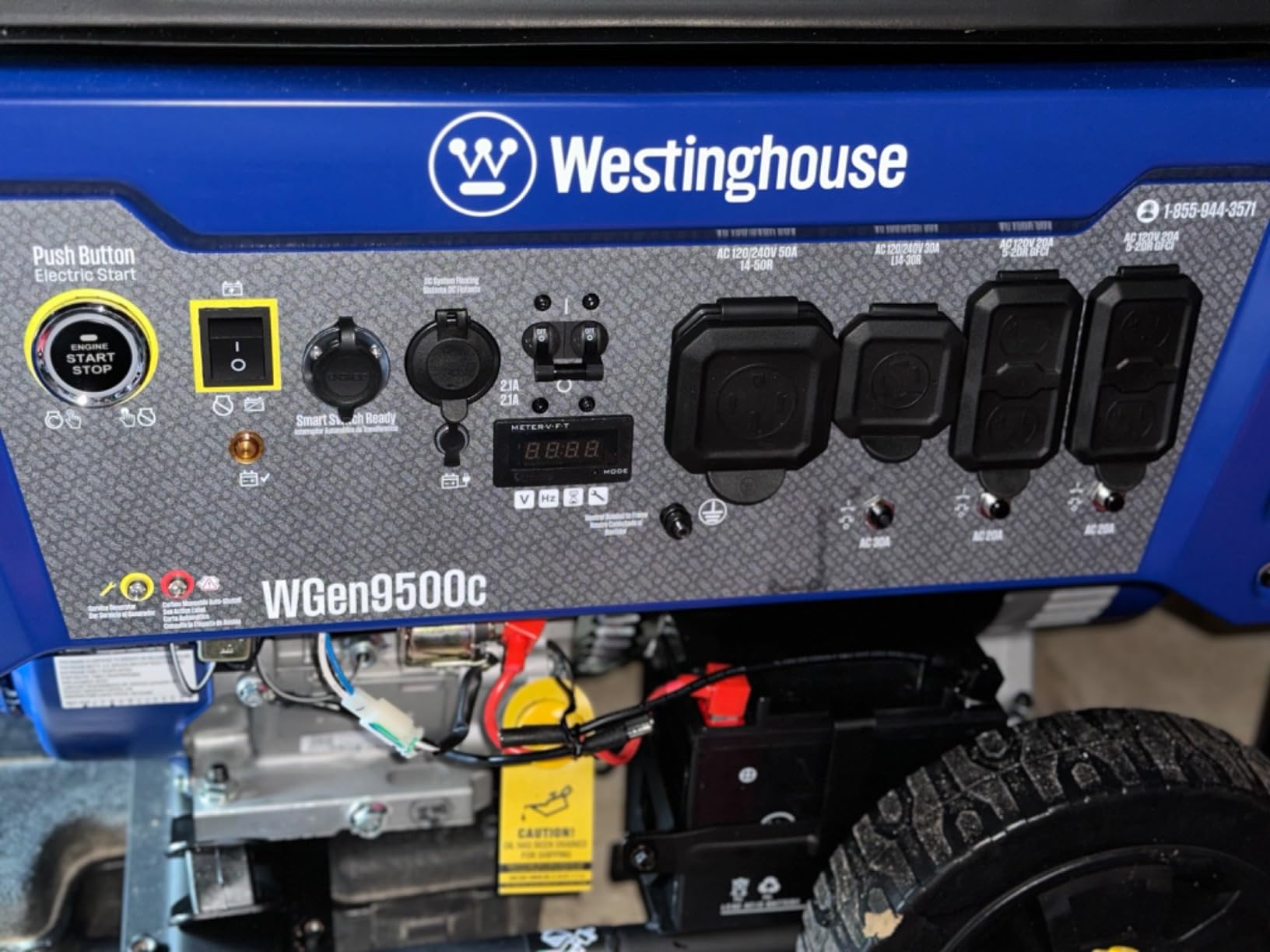Westinghouse 12500 Peak Watt Home Backup Portable Generator, Remote Electric Start with Auto Choke, Transfer Switch Ready, Gas Powered, CO Sensor customer photo 2