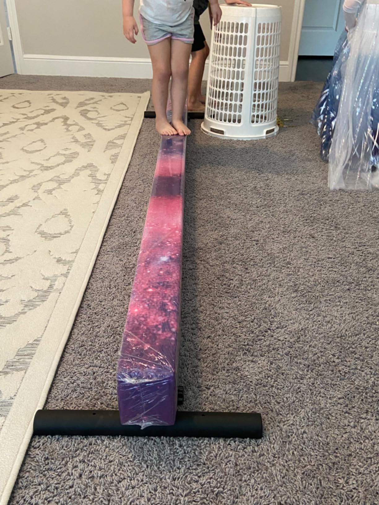 Seliyoo Balance Beam for Kids,Adjustable 8FT Gymnastics Beam customer photo 1