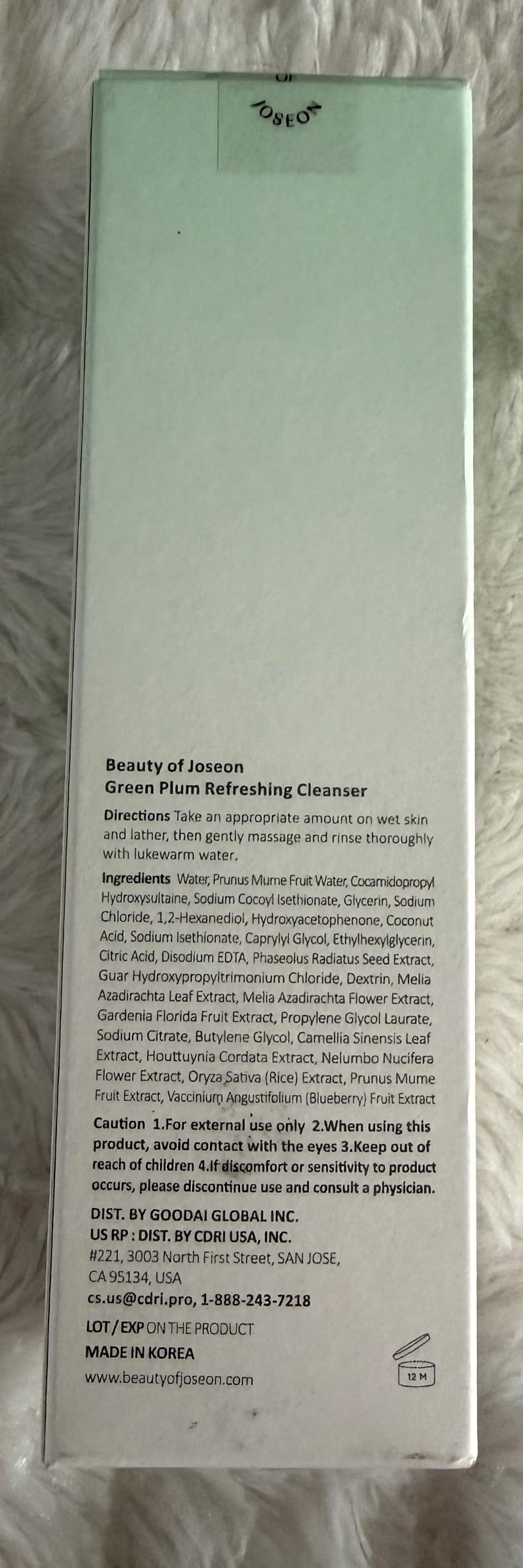 Beauty of Joseon Green Plum Refreshing Gel Cleanser customer photo 1