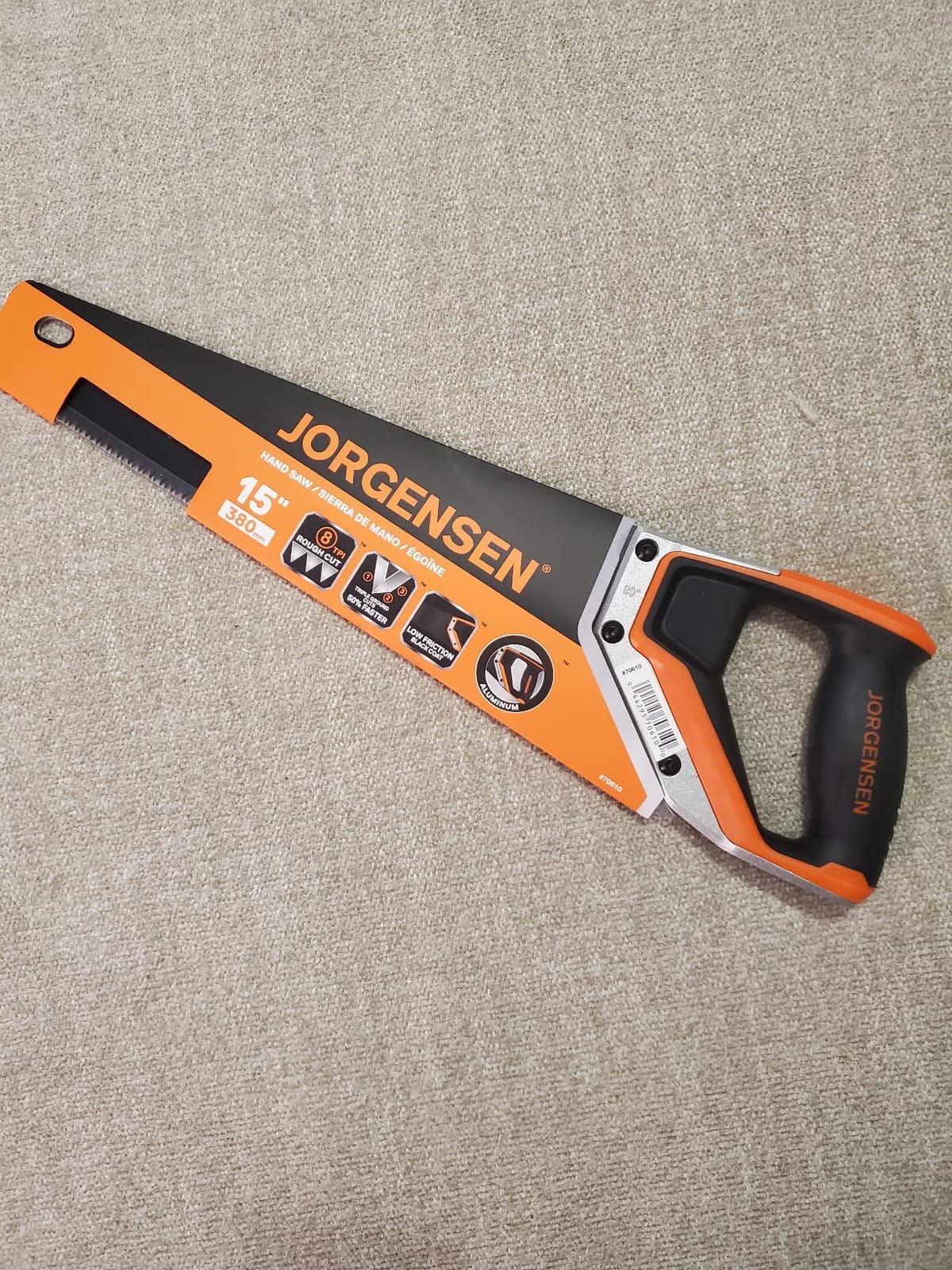 JORGENSEN 15-Inch Hand Saw, 8 TPI Coarse Blade for Wood Cutting customer photo 1