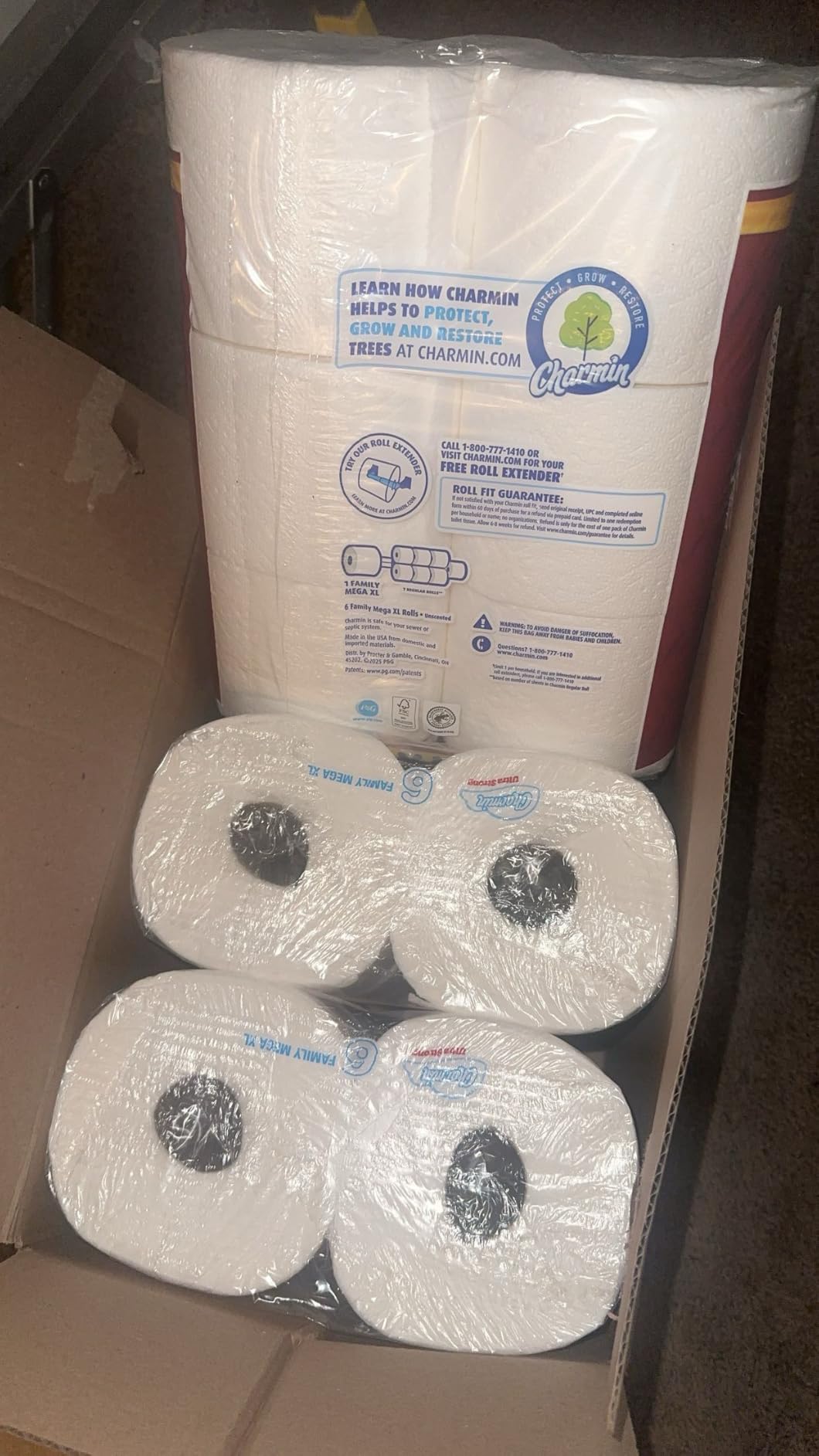 Charmin Ultra Strong Clean Touch Toilet Paper, 24 Family Mega Rolls = 120 Regular Rolls customer photo 2