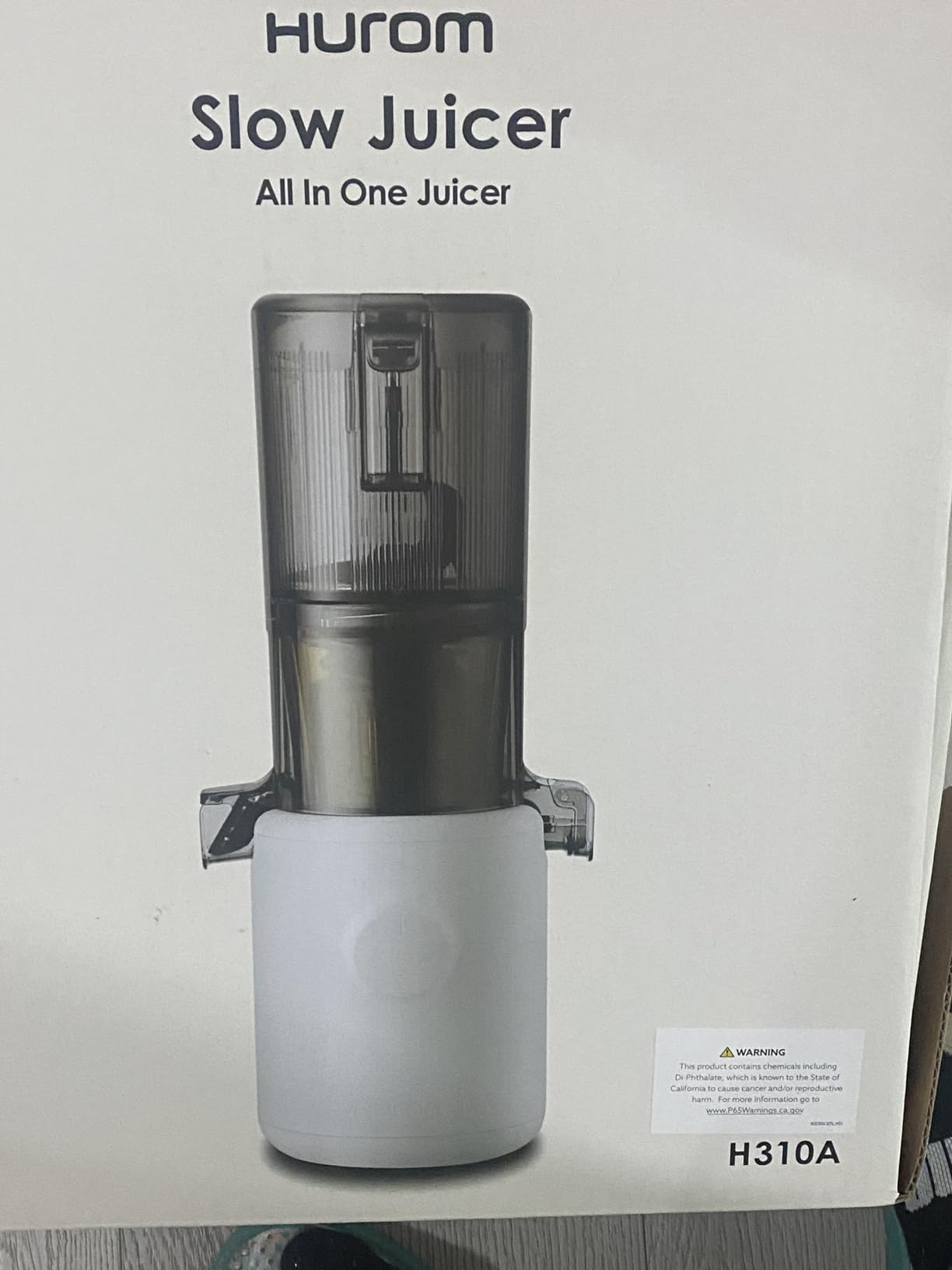Hurom H310 Easy Clean Slow Juicer, White | Compact | Quiet Motor | Hopper Fits Whole Produce | Scrub Free | Easy Assembly | Cold Press Masticating Juicer customer photo 1
