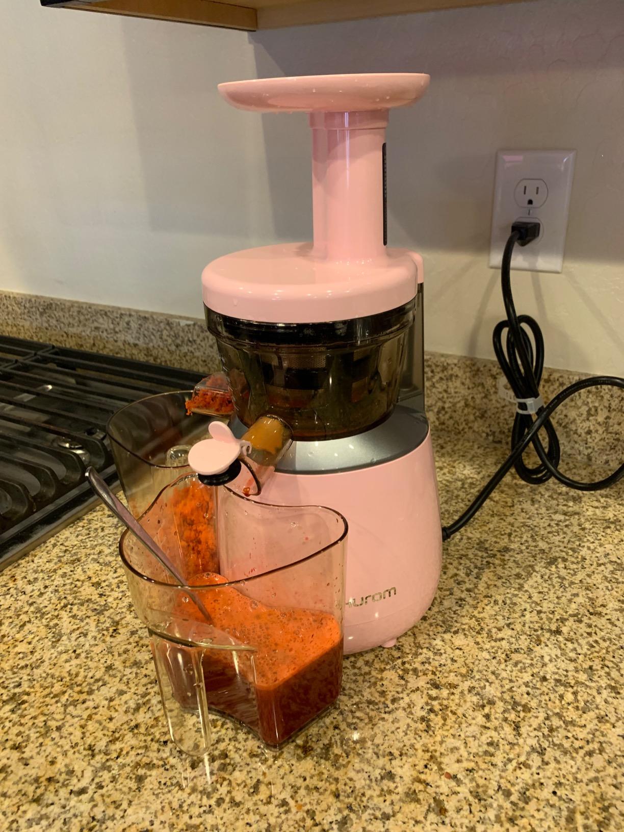 Hurom H310 Easy Clean Slow Juicer, White | Compact | Quiet Motor | Hopper Fits Whole Produce | Scrub Free | Easy Assembly | Cold Press Masticating Juicer customer photo 2