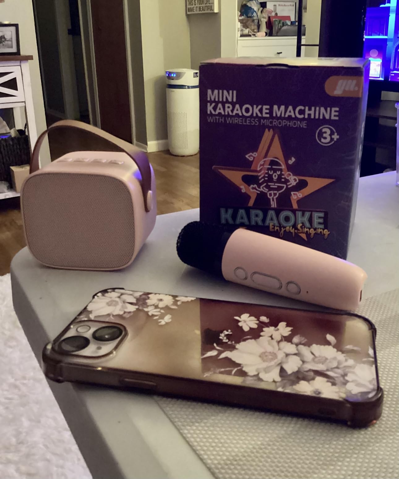 YLL Karaoke Machine for Kids Adults,Birthday Gifts for Girls 3-12 Years Old customer photo 1