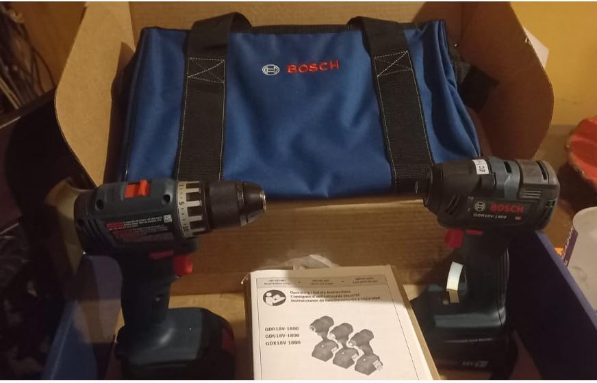 BOSCH GXL18V-27B22 Power Tool Combo Kit, Drill Driver and Impact Driver customer photo 1