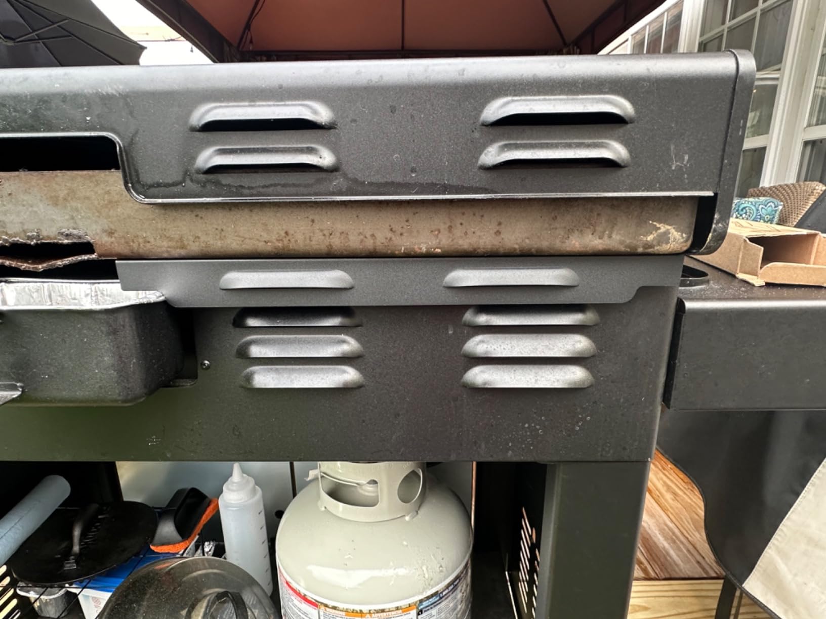 Upgraded Wind Guards for Blackstone 36” Griddle, Blackstone Griddle Accessories Fit for Black stone Grill, 5015 Magnetic Stainless Steel Wind Screens Protect Flame Hold Heat, Compatible with Hood customer photo 1