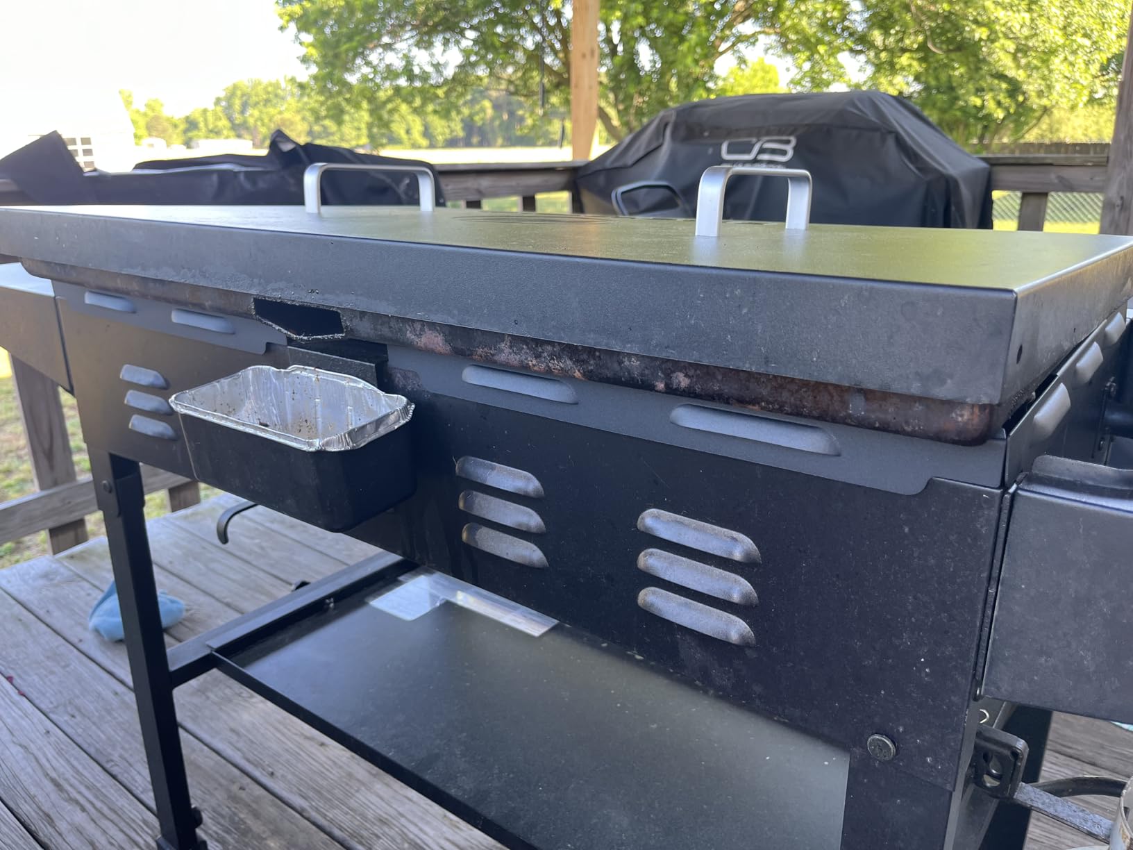 Upgraded Wind Guards for Blackstone 36” Griddle, Blackstone Griddle Accessories Fit for Black stone Grill, 5015 Magnetic Stainless Steel Wind Screens Protect Flame Hold Heat, Compatible with Hood customer photo 2
