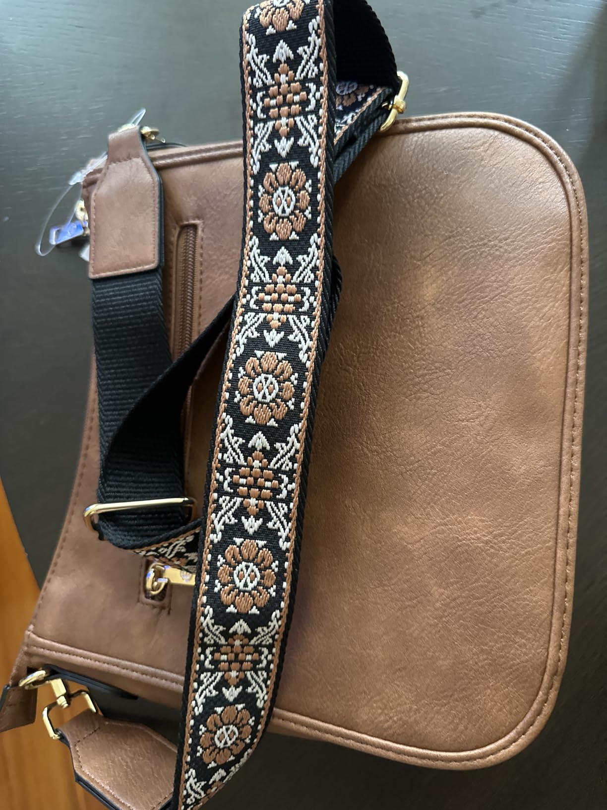 BOSTANTEN Crossbody Bags for Women Vegan Leather Purse Wide Shoulder Strap customer photo 1