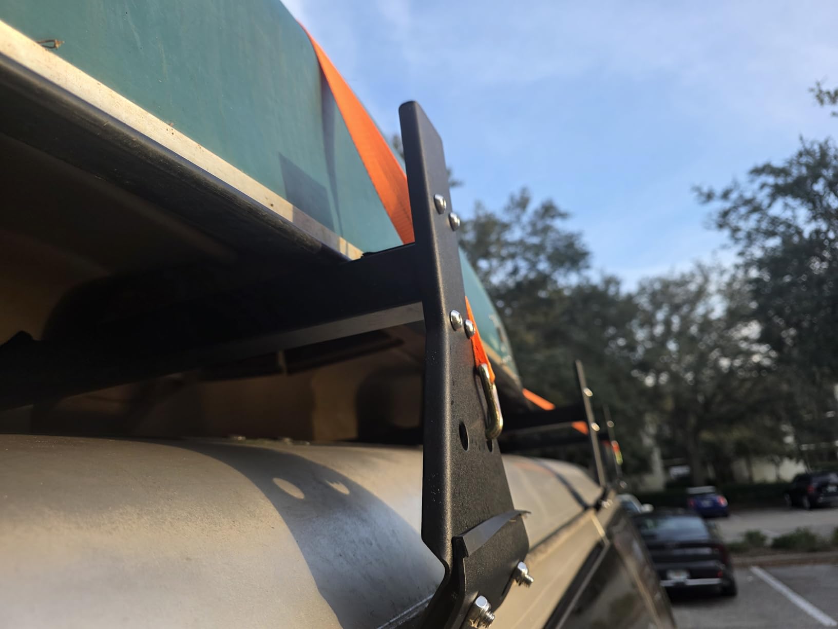 CIRONBOW Universal Roof Ladder Rack for Van,Roof Rack for Minivan/Panel Van,Adjustable Length 57''-65'',3 Bars-Fit Chevy Express Vans1996-Up,800LB Load-Capacity,Gutter Clamp Type,Matte Coating Black customer photo 2