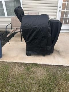 Comnova Grill Cover for Traeger Pro 22 & 575 Series - 600D Wood Pellet Smoker Cover for Traeger Waterproof & Heavy Duty, Premium Pellet BBQ Cover for Treager Pro 22 / Pro 575, Z Grills 550B and More customer photo 1