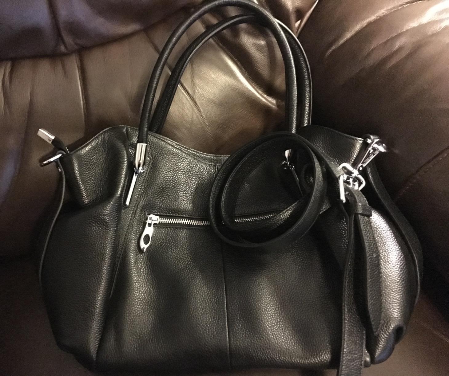 HESHE Leather Shoulder Purses for Women Tote Handbags Satchel Hobo Handbag customer photo 1