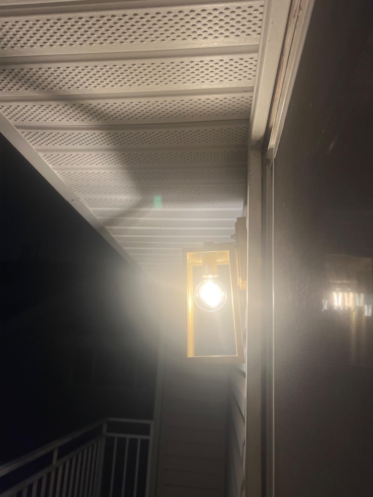 VIANIS Motion Sensor Outdoor Lighting, Outdoor Wall Lights Wall Mount with Clear Glass, Black Dusk to Dawn Garage Light Sconce, Waterproof Exterior Lights for House, Brightness Distance Adjustable customer photo 1