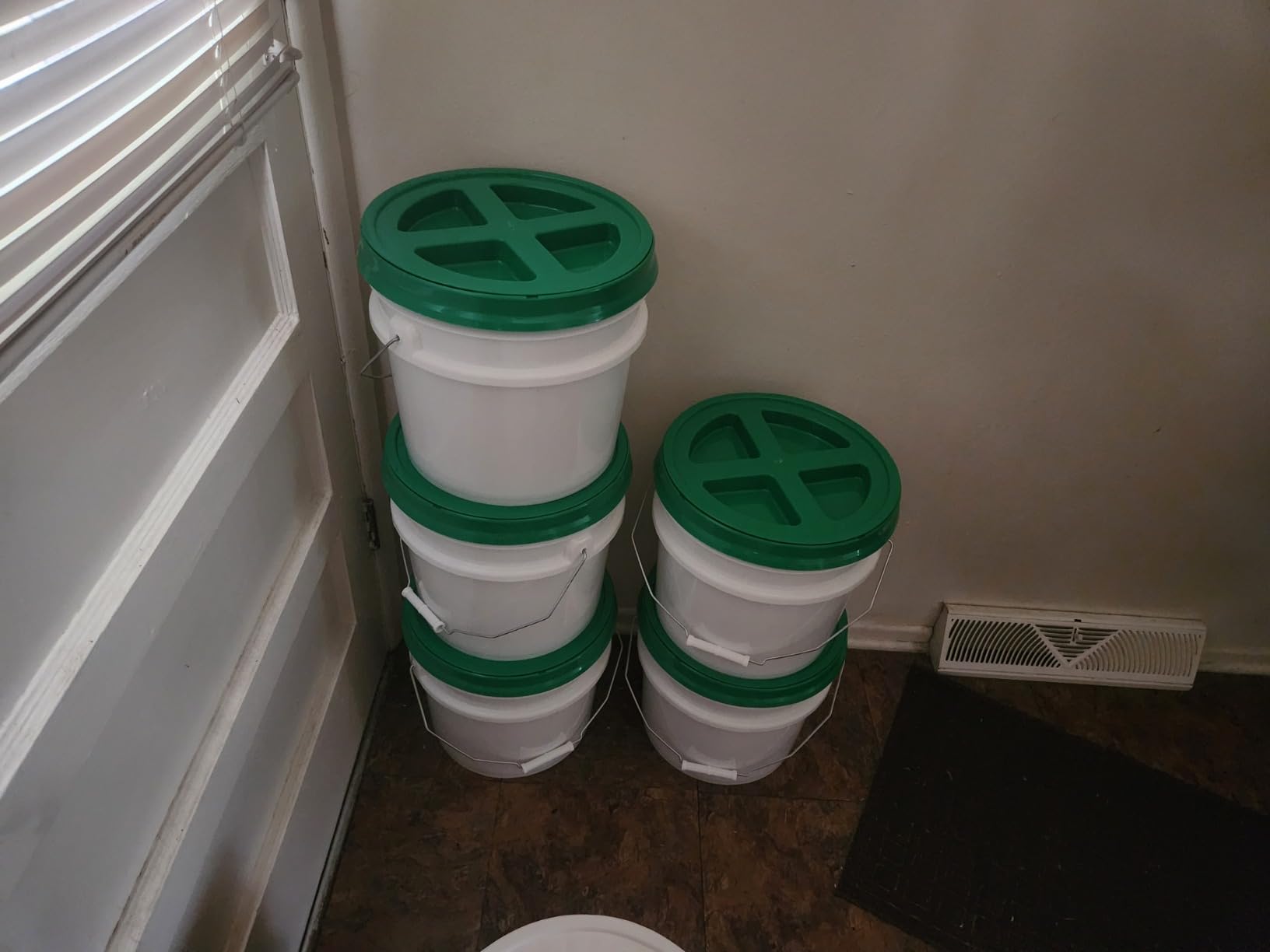 ePackageSupply 3.5 Gallon Bucket, Food-Grade w/Lid, BPA-Free, Red, 3 Packs customer photo 2