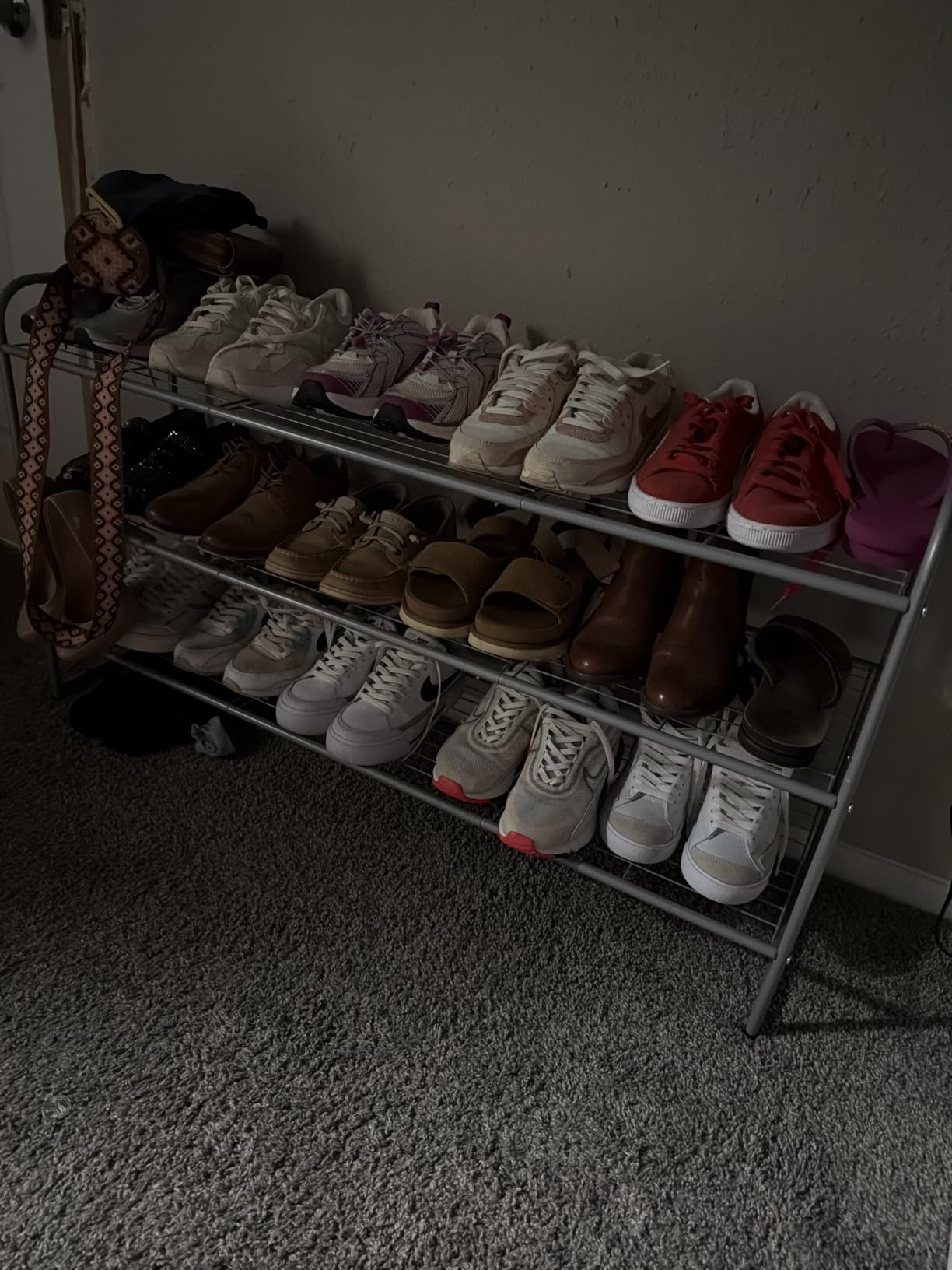 KEETDY Large Shoe Rack 6 Tier Organizer Tall Metal Shoe Organizer for Entryway Bedroom Floor Garage, Wide Shoe Shelf Storage Fits 42 Pairs Men Sneakers, Black customer photo 2