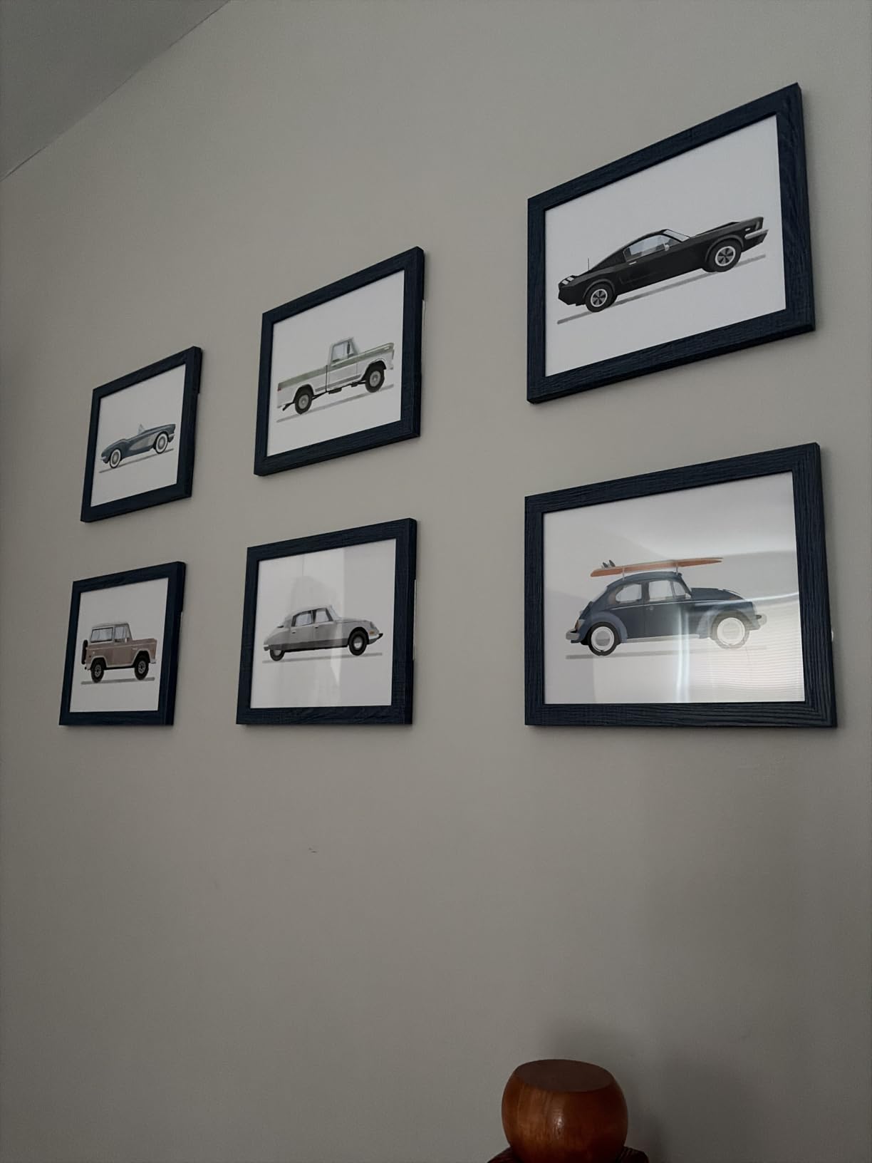 Vittanly 8x10 Picture Frames Set of 9 for Wall or Tabletop Display, Black customer photo 2