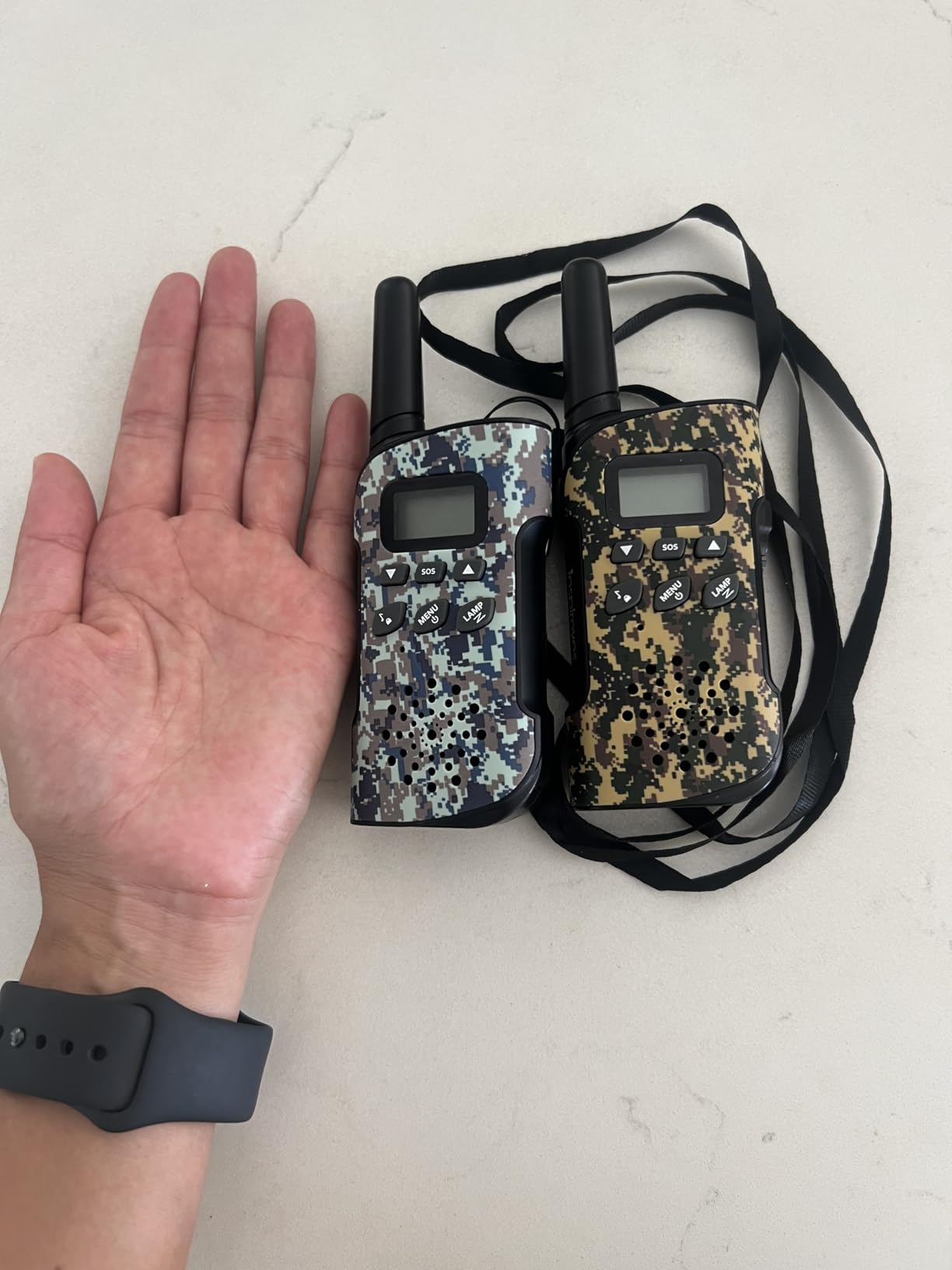 Inspireyes Kids Walkie Talkies, Rechargeable 4 Pack Long Range 2-Way Radios customer photo 2