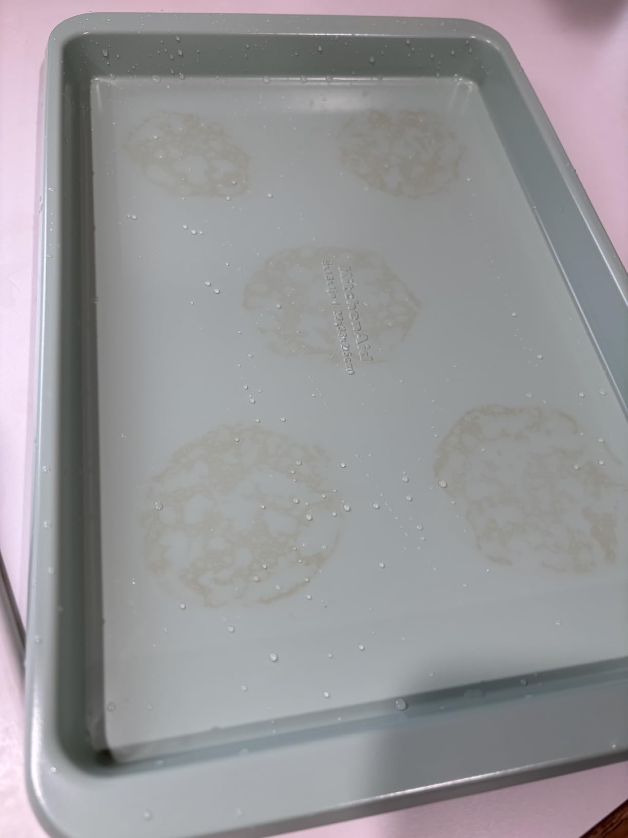 KitchenAid 13x18in Nonstick Aluminized Steel Baking Sheet, Contour Silver customer photo 2