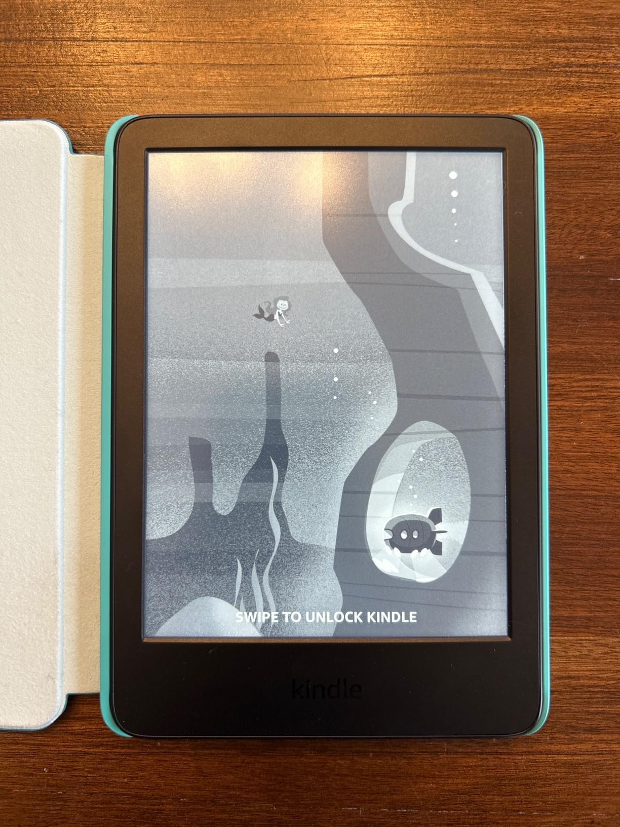 Amazon Kindle Kids 16GB (newest model) - If it breaks, we will replace it, includes ad-free books and cover, with glare-free display, faster page turns - Ocean Explorer customer photo 1