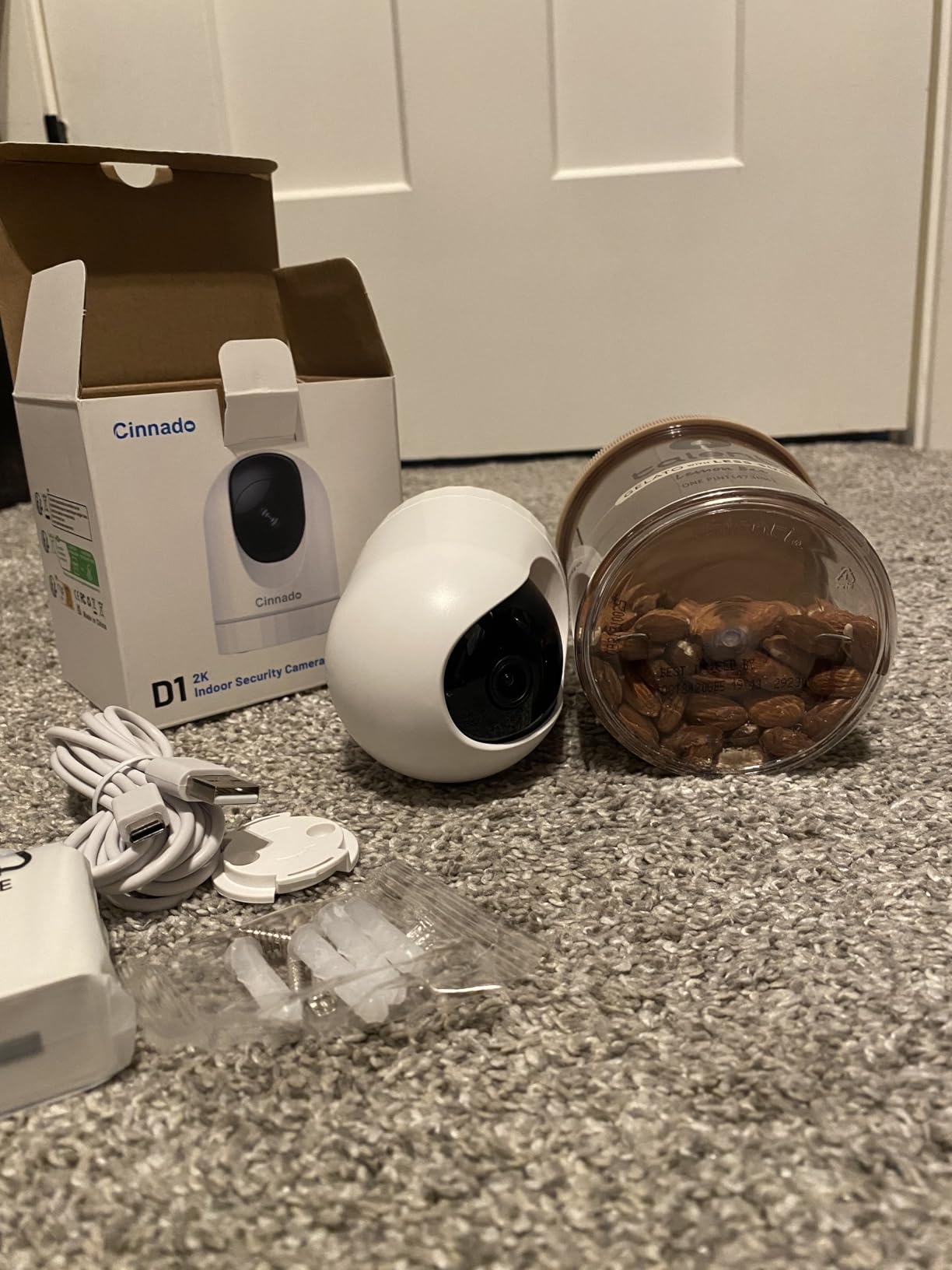 Cinnado 2K Indoor Security Camera with Alert for Pet/Cat/Nanny, D1 2Pack customer photo 2