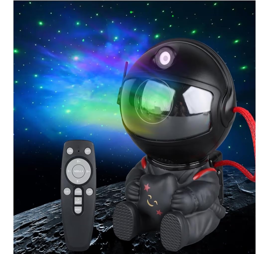 YXQUA Astronaut Galaxy Star Projector, Night Light for Kids, Original White customer photo 1