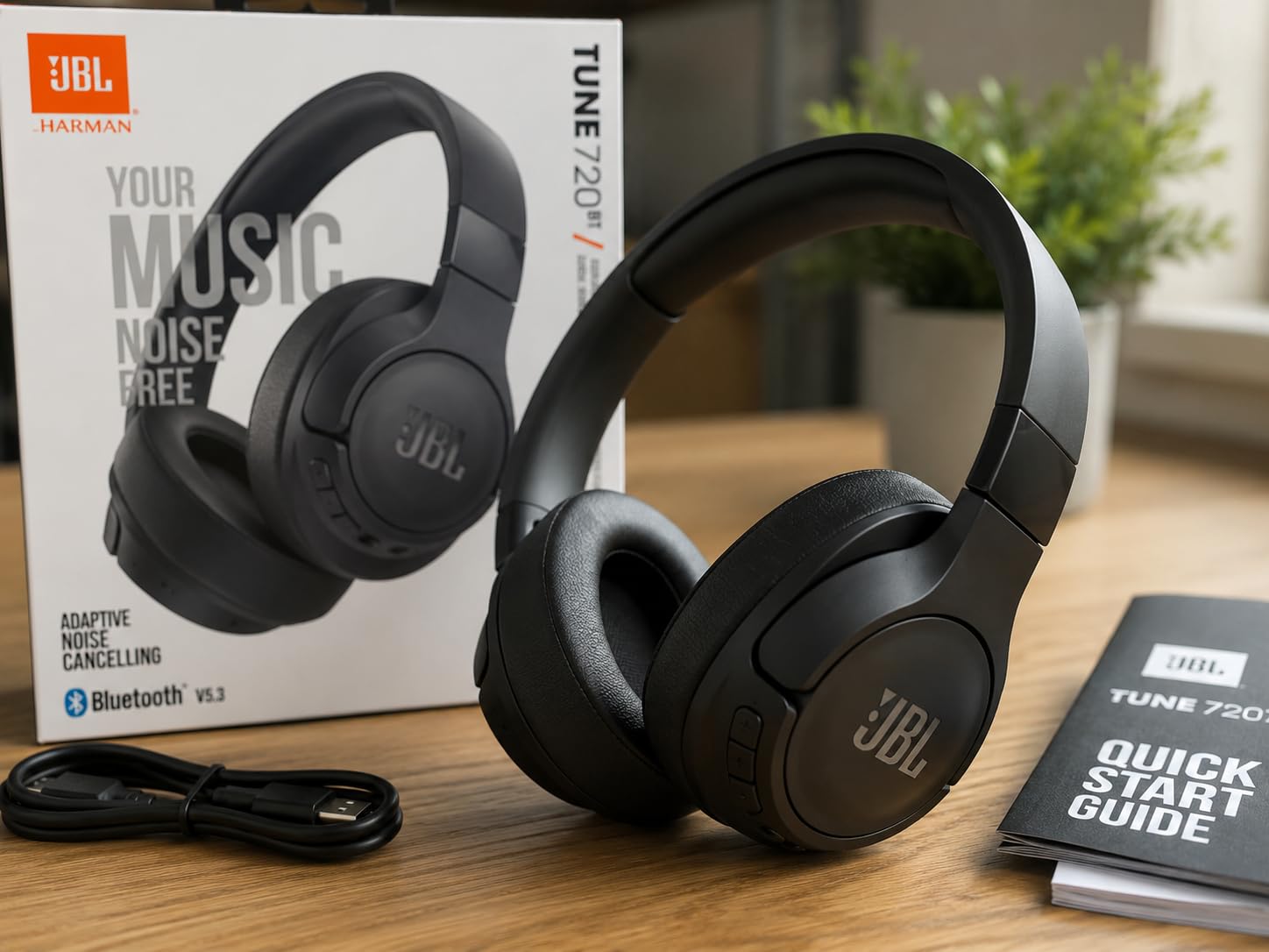 JBL Tune 720BT - Wireless Over-Ear Headphones - White customer photo 2