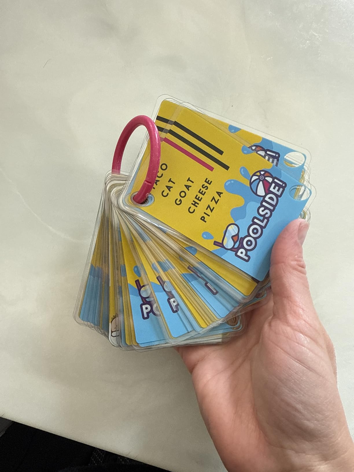 Taco Cat Goat Cheese Pizza Poolside Waterproof Card Game by Taco Cat Games customer photo 2