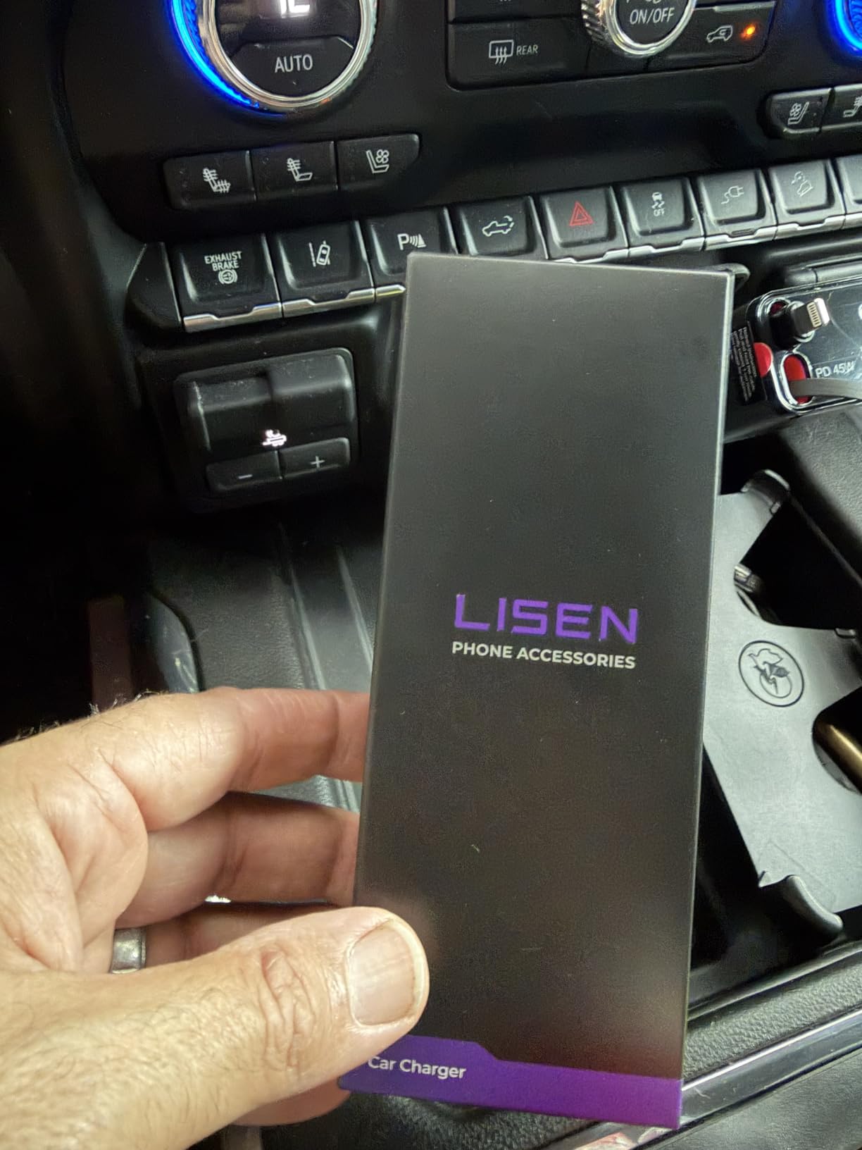 LISEN Retractable Car Charger, 84W Car Charger USB C Fast Charge,4 in 1 customer photo 1