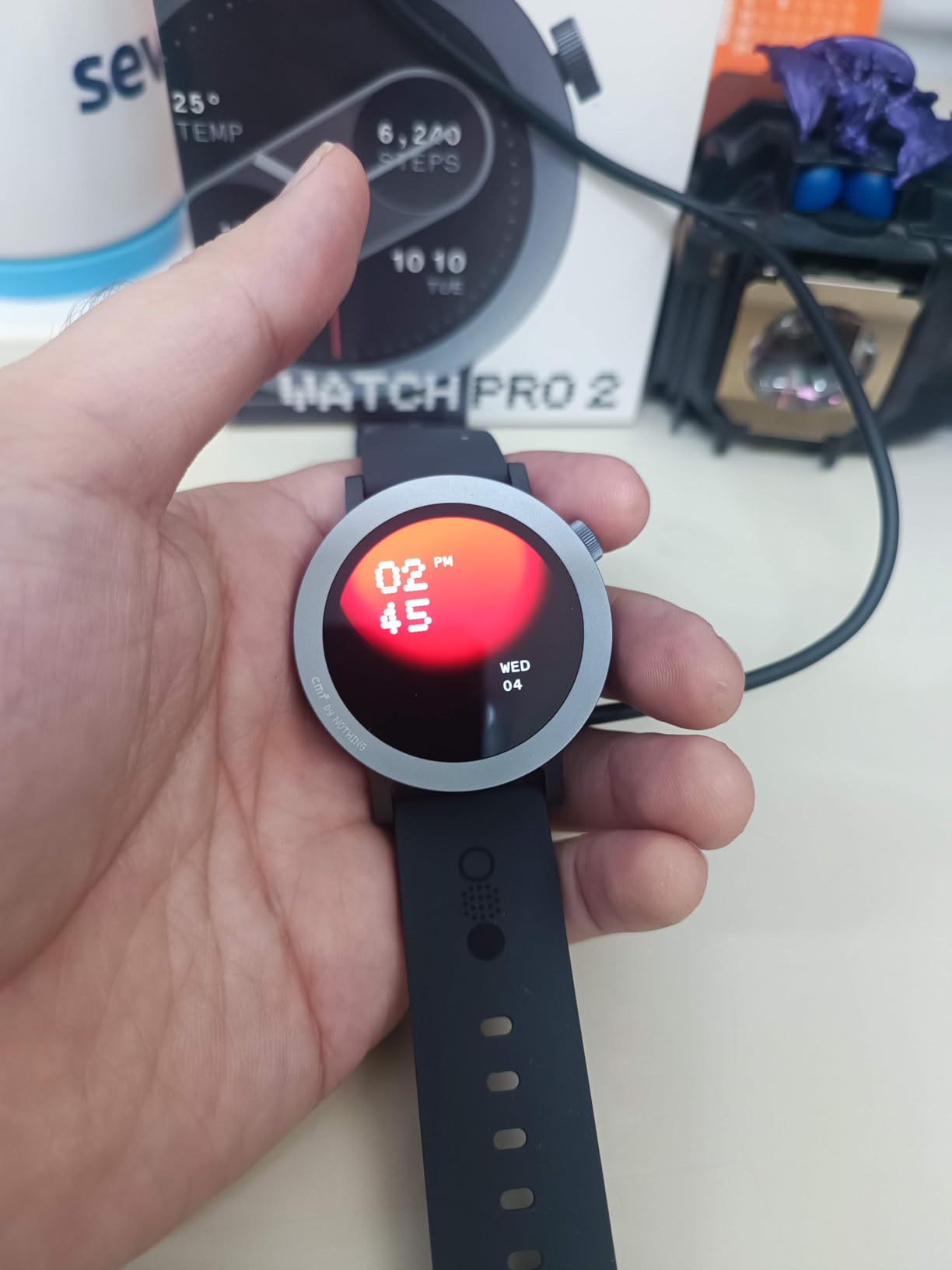 CMF Watch Pro 2 Smartwatch for Men Women, Fitness Tracker with Heart Rate, SPO₂ Monitoring,120 Sports Model, Bluetooth Calls with AI Noise Reduction, IP68 Waterproof with GPS for Android iOS Blue customer photo 1
