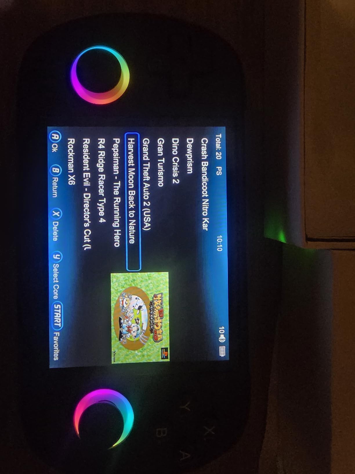 Anbernic RG40XX H Retro Handheld Game Consoles RG40XXH Retro Gaming Console 64 TF Card Preloaded Games 5000+ Portable Gaming Console Linux System 4.0'' IPS Screen WiFi Bluetooth HD and TV Output Black customer photo 1