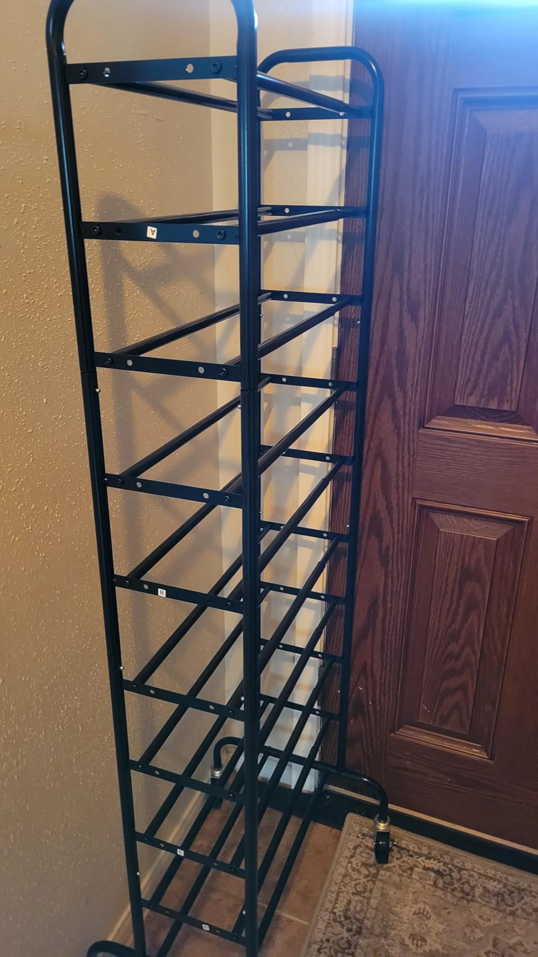 STO STO 10-Tier Expandable Tall Shoe Rack for Garage, 44 Pairs, Black customer photo 2